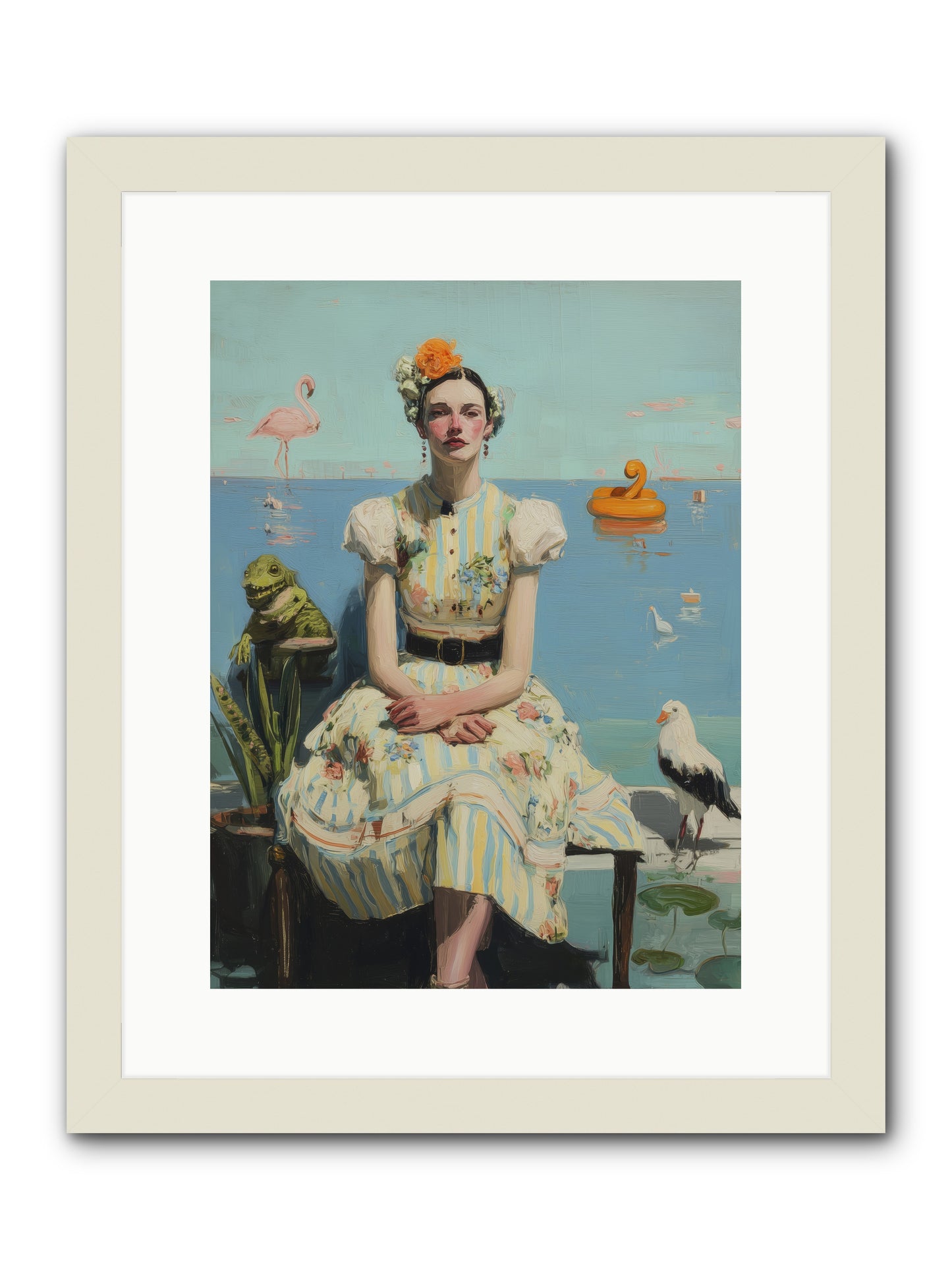 Kindred Spirits -- Framed Print - White 12x16
