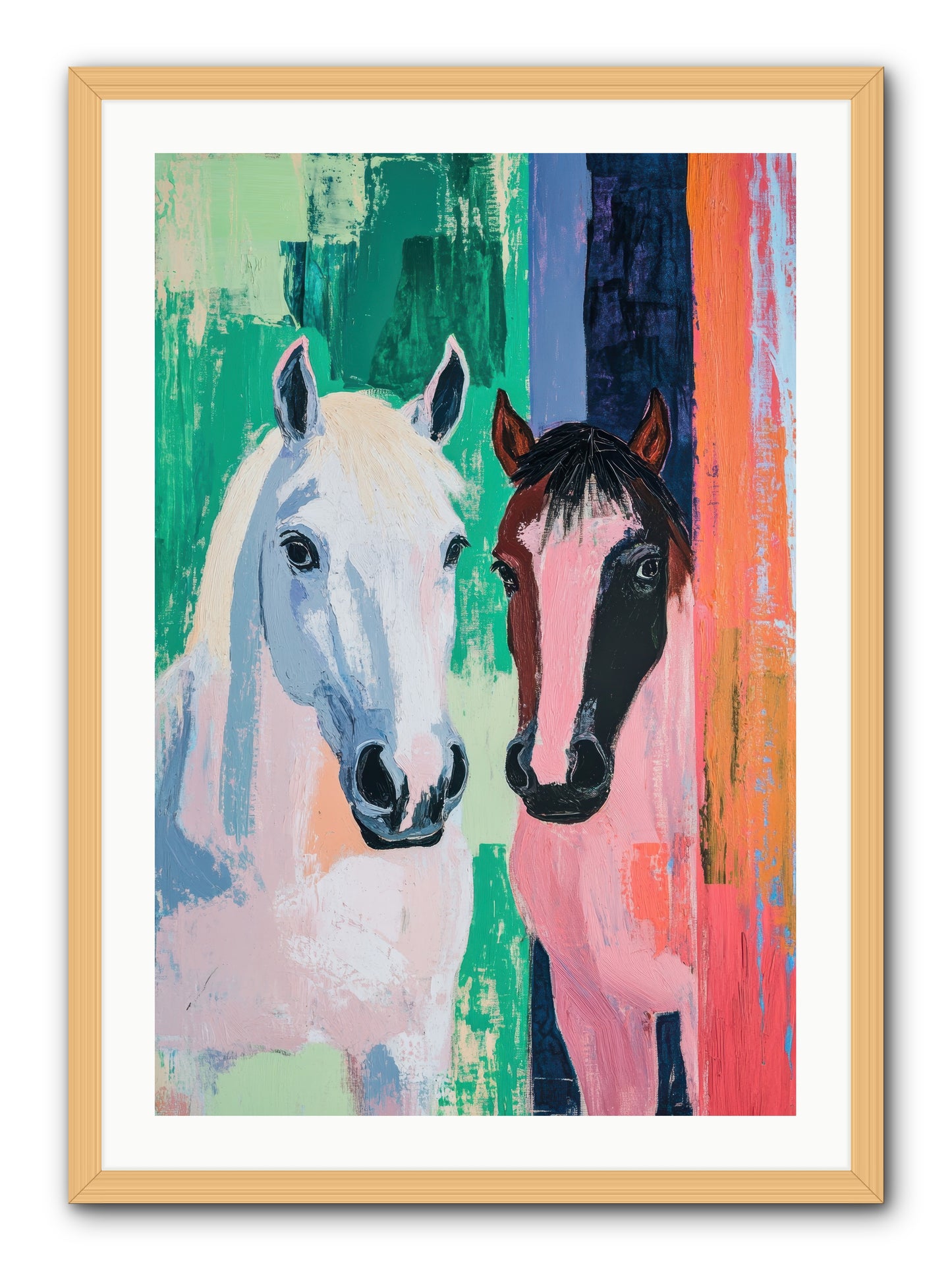 Kindred Spirits -- Framed Print - Natural 24x36