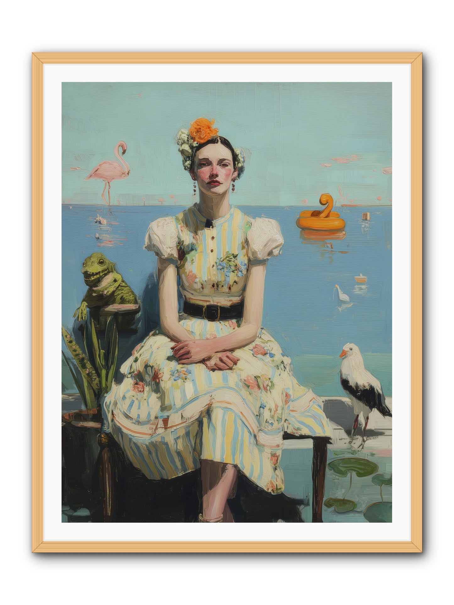 Kindred Spirits -- Framed Print - Natural 36x48