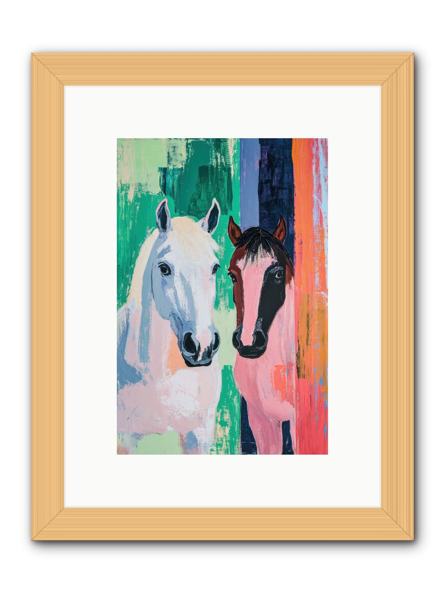 Kindred Spirits -- Framed Print - Natural 8x12