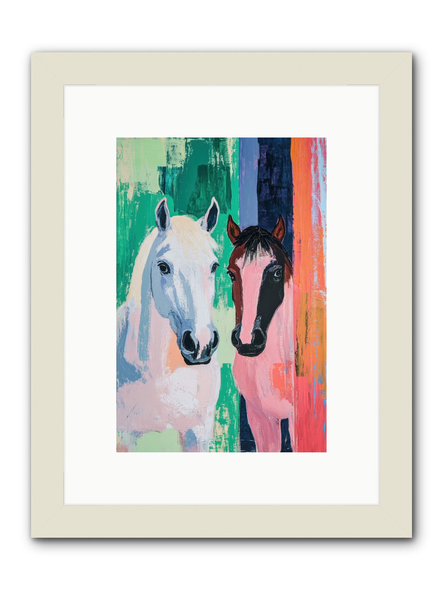 Kindred Spirits -- Framed Print - White 8x12