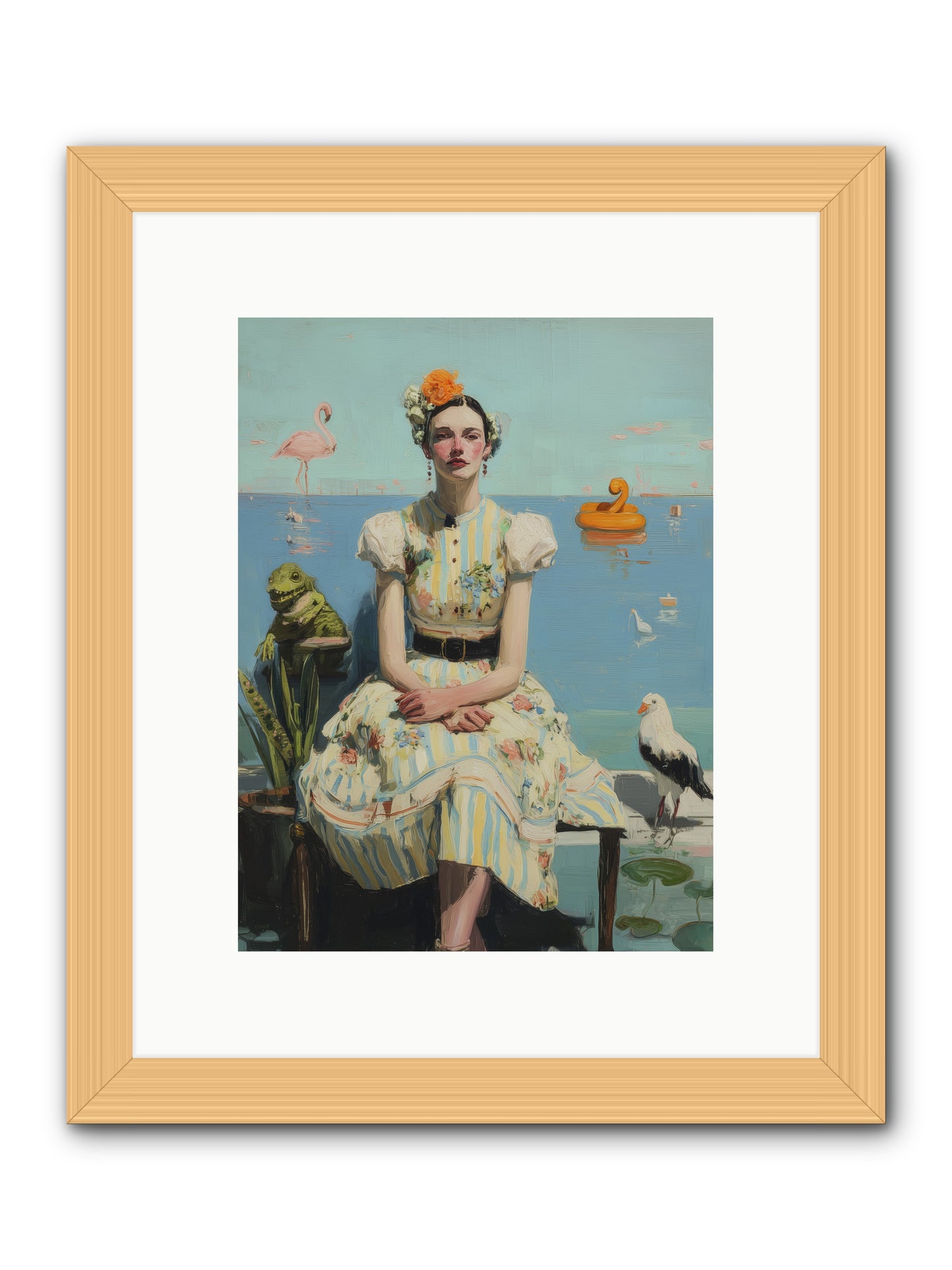 Kindred Spirits -- Framed Print - Natural 9x12