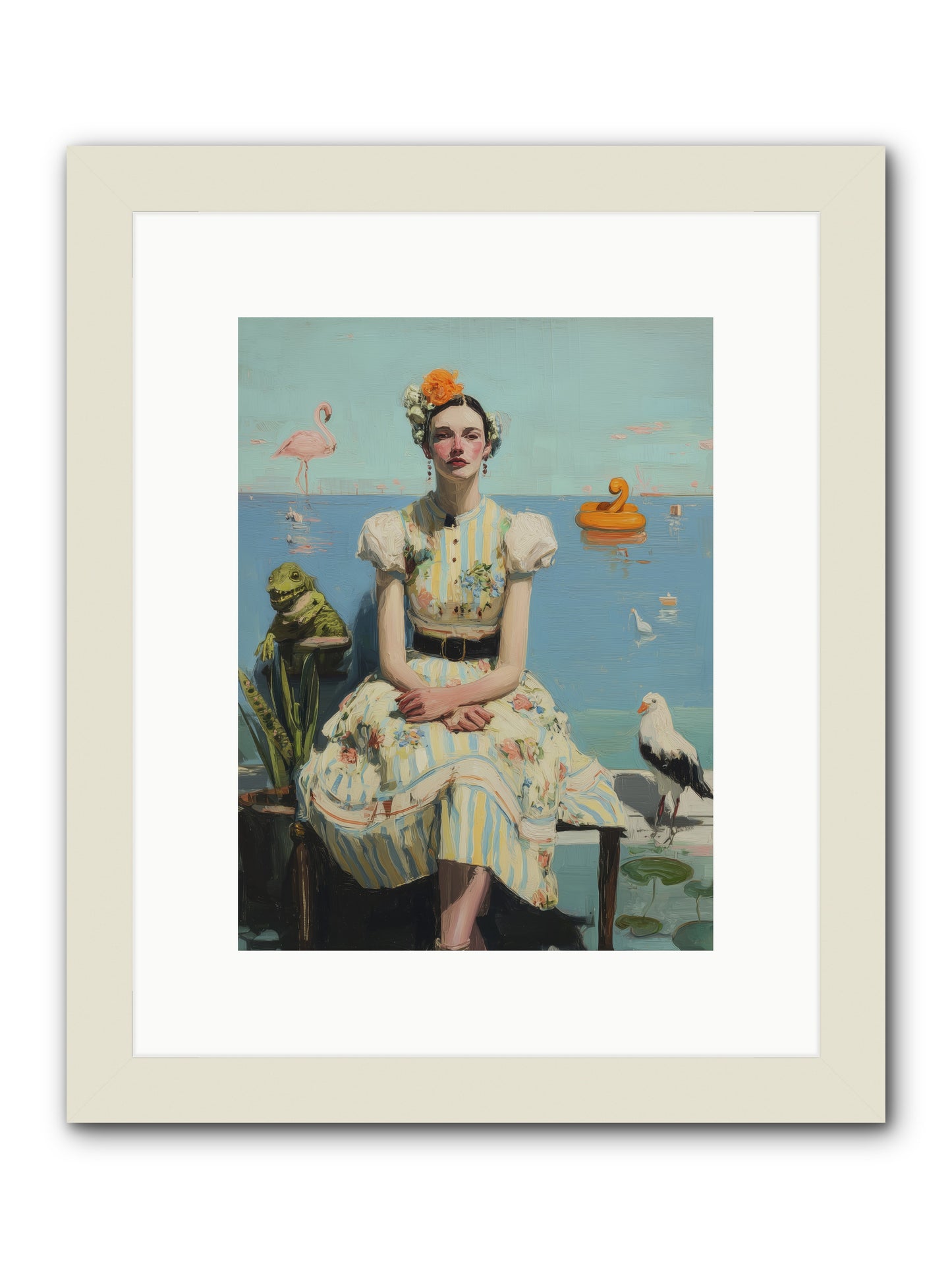 Kindred Spirits -- Framed Print - White 9x12