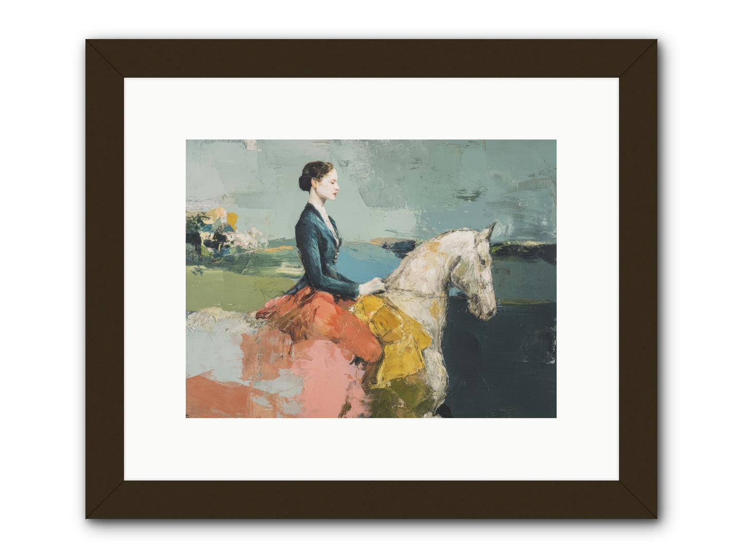 King of My Heart -- Framed Print - Black 12x9