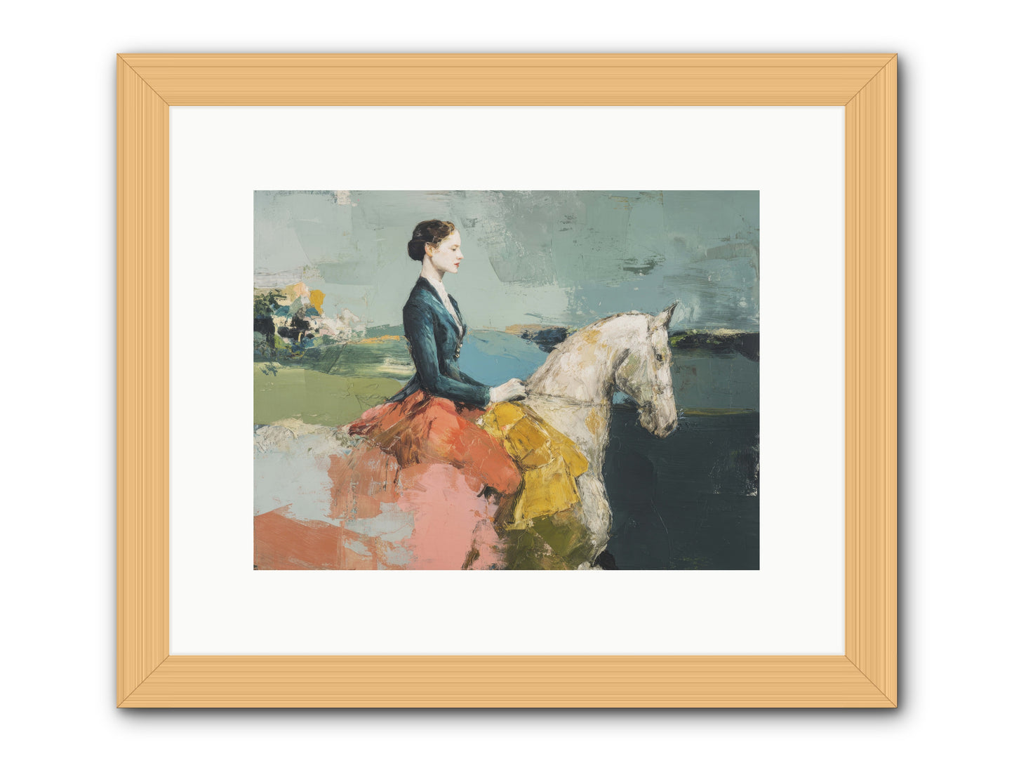 King of My Heart -- Framed Print - Natural 12x9
