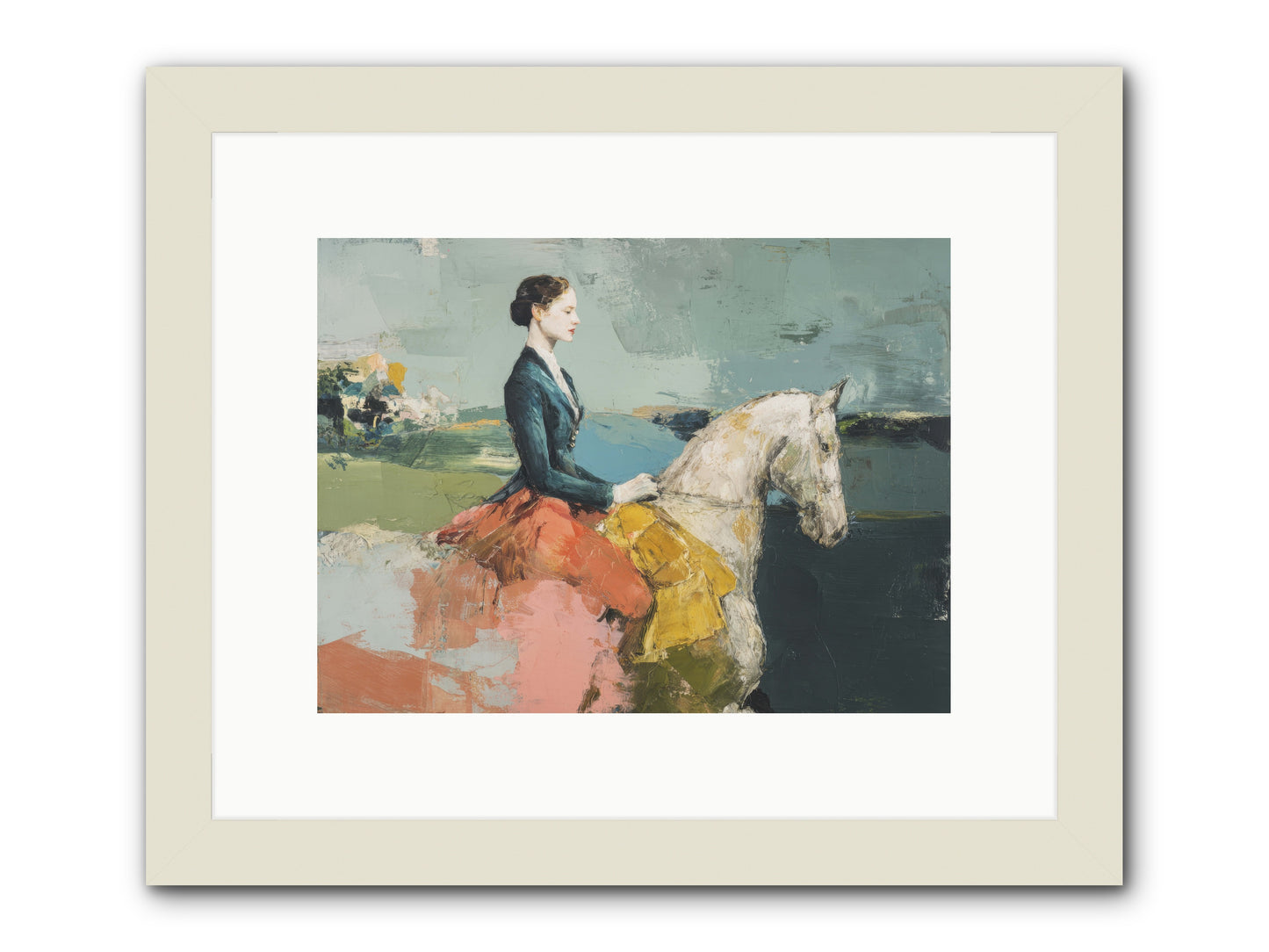 King of My Heart -- Framed Print - White 12x9