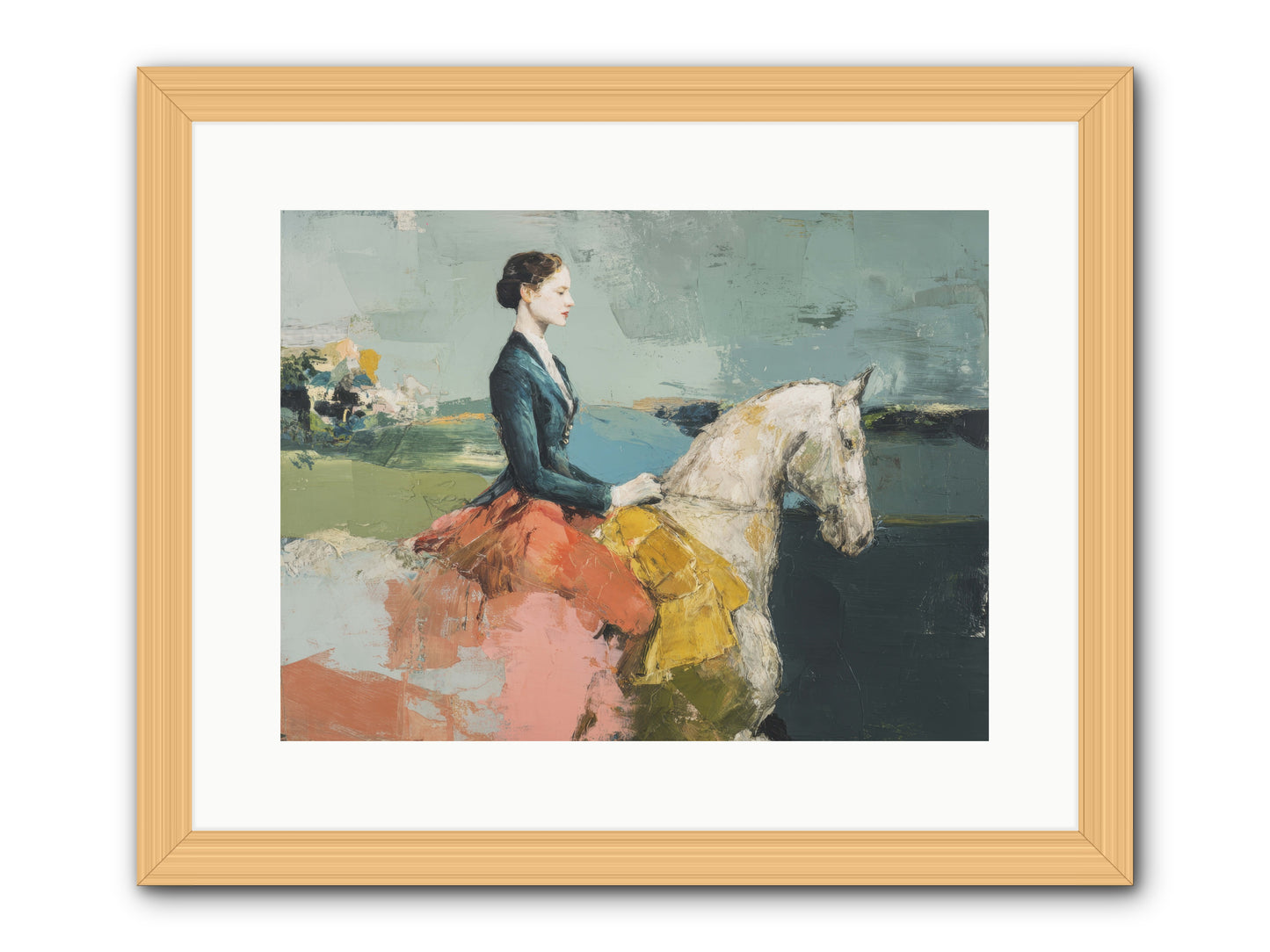King of My Heart -- Framed Print - Natural 16x12