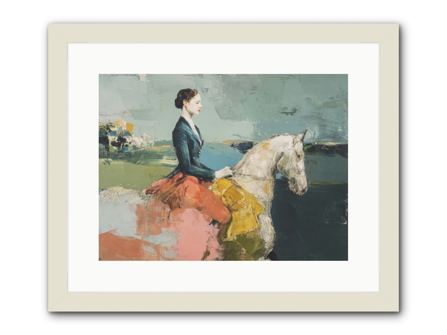 King of My Heart -- Framed Print - White 16x12