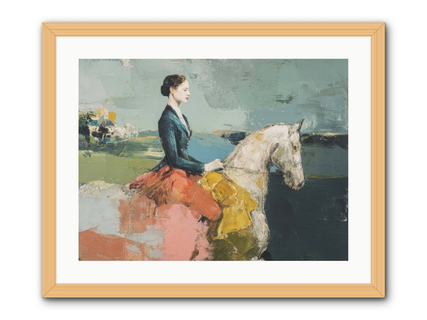King of My Heart -- Framed Print - Natural 24x18