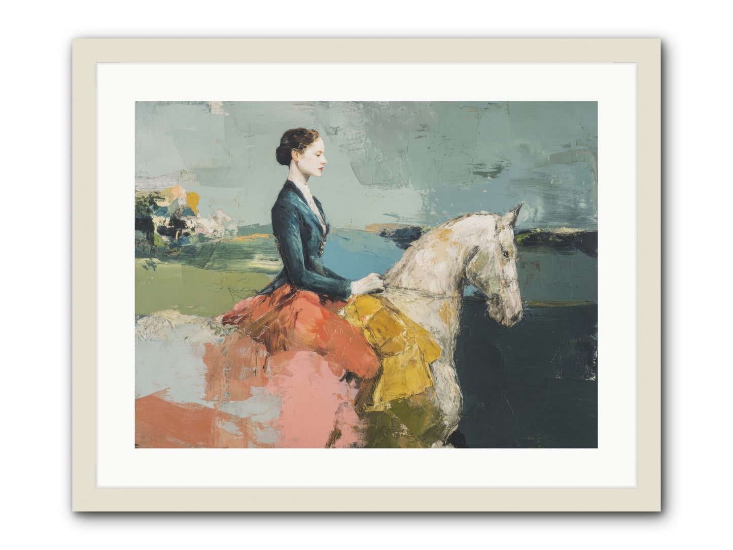 King of My Heart -- Framed Print - White 24x18