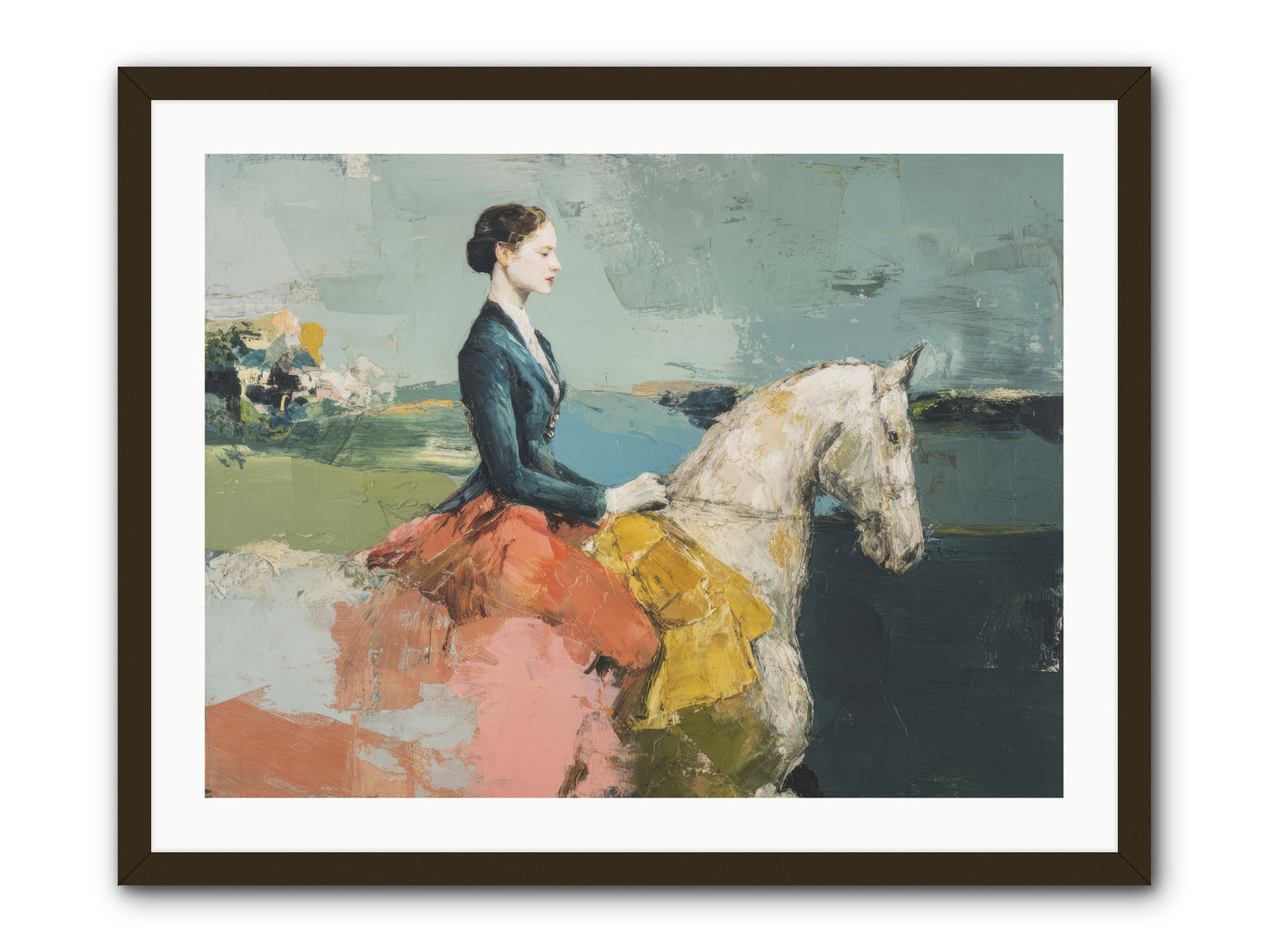 King of My Heart -- Framed Print - Black 32x24