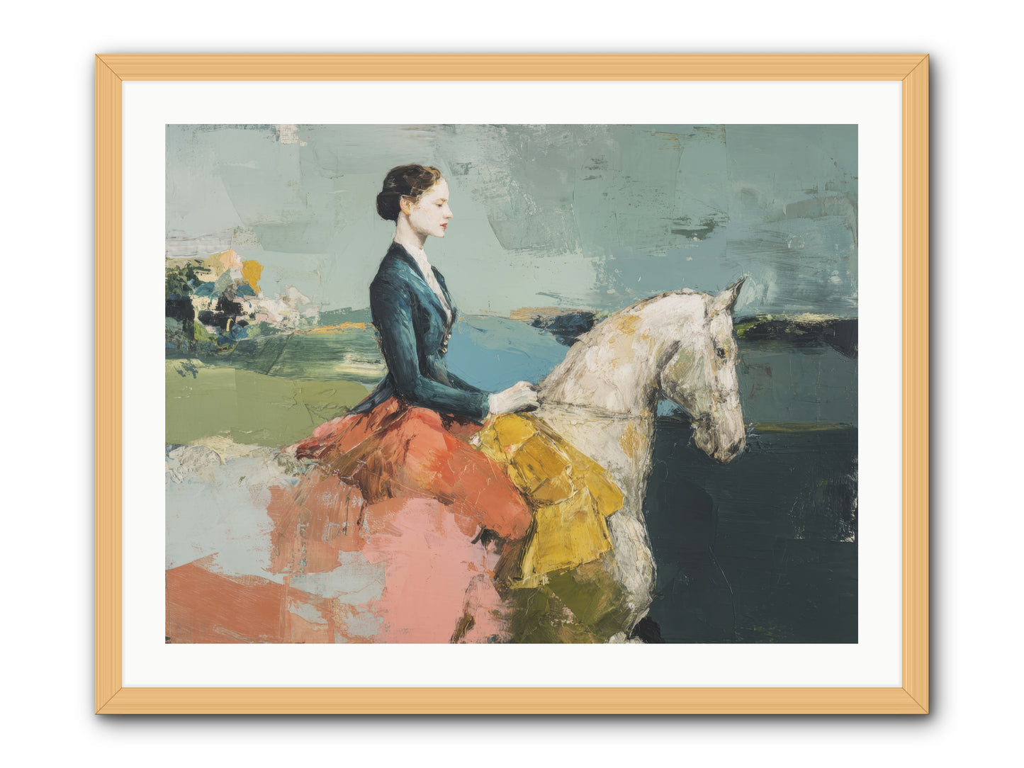 King of My Heart -- Framed Print - Natural 32x24