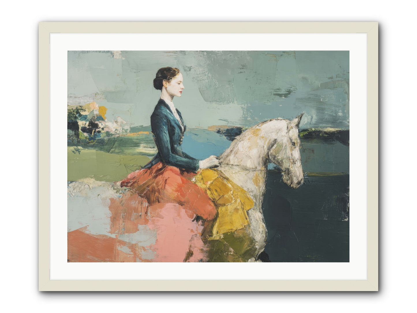 King of My Heart -- Framed Print - White 32x24