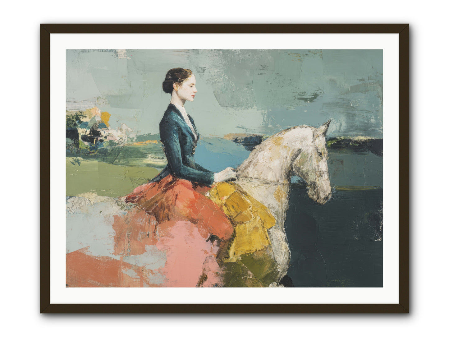 King of My Heart -- Framed Print - Black 40x30