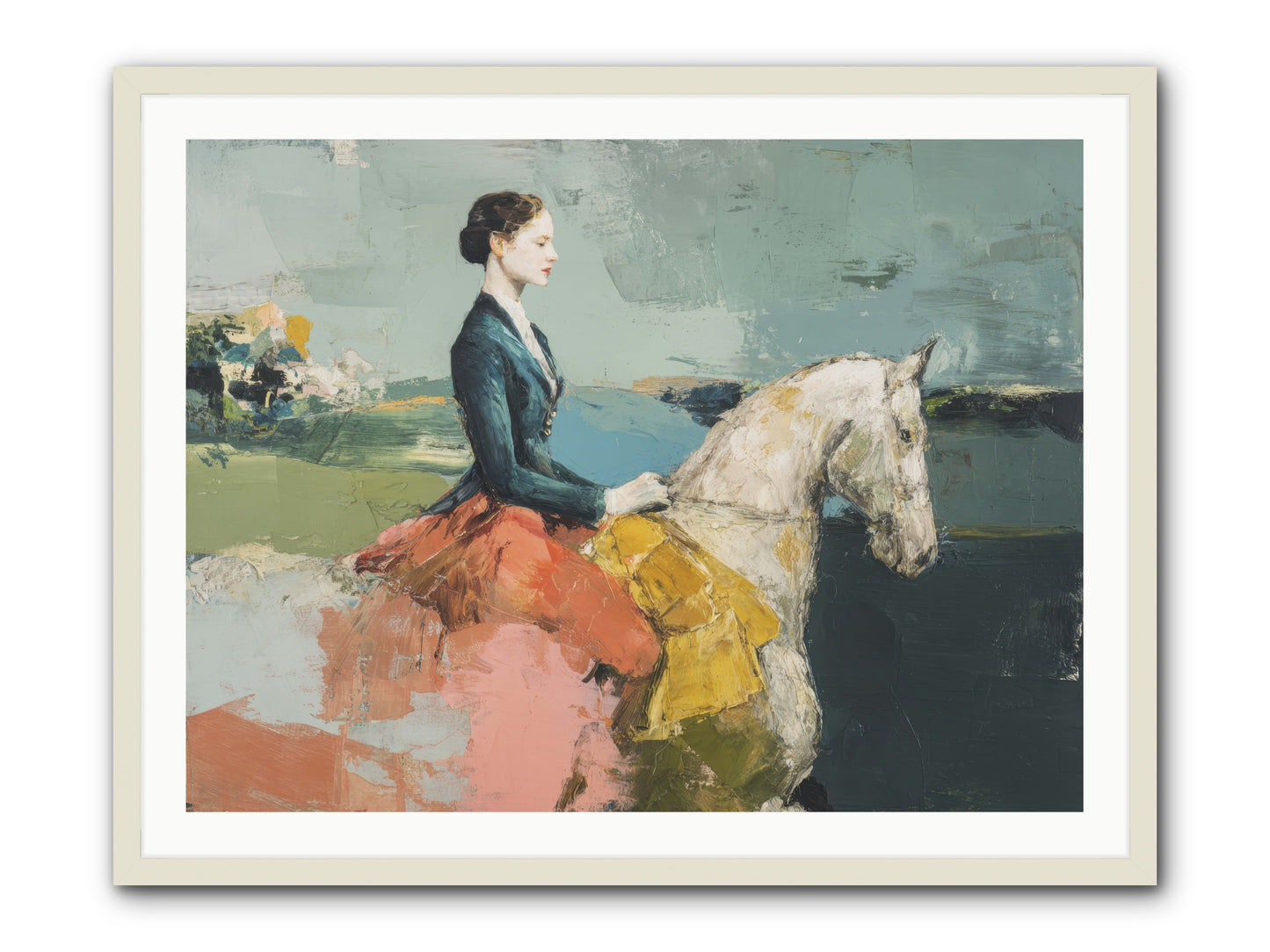 King of My Heart -- Framed Print - White 40x30