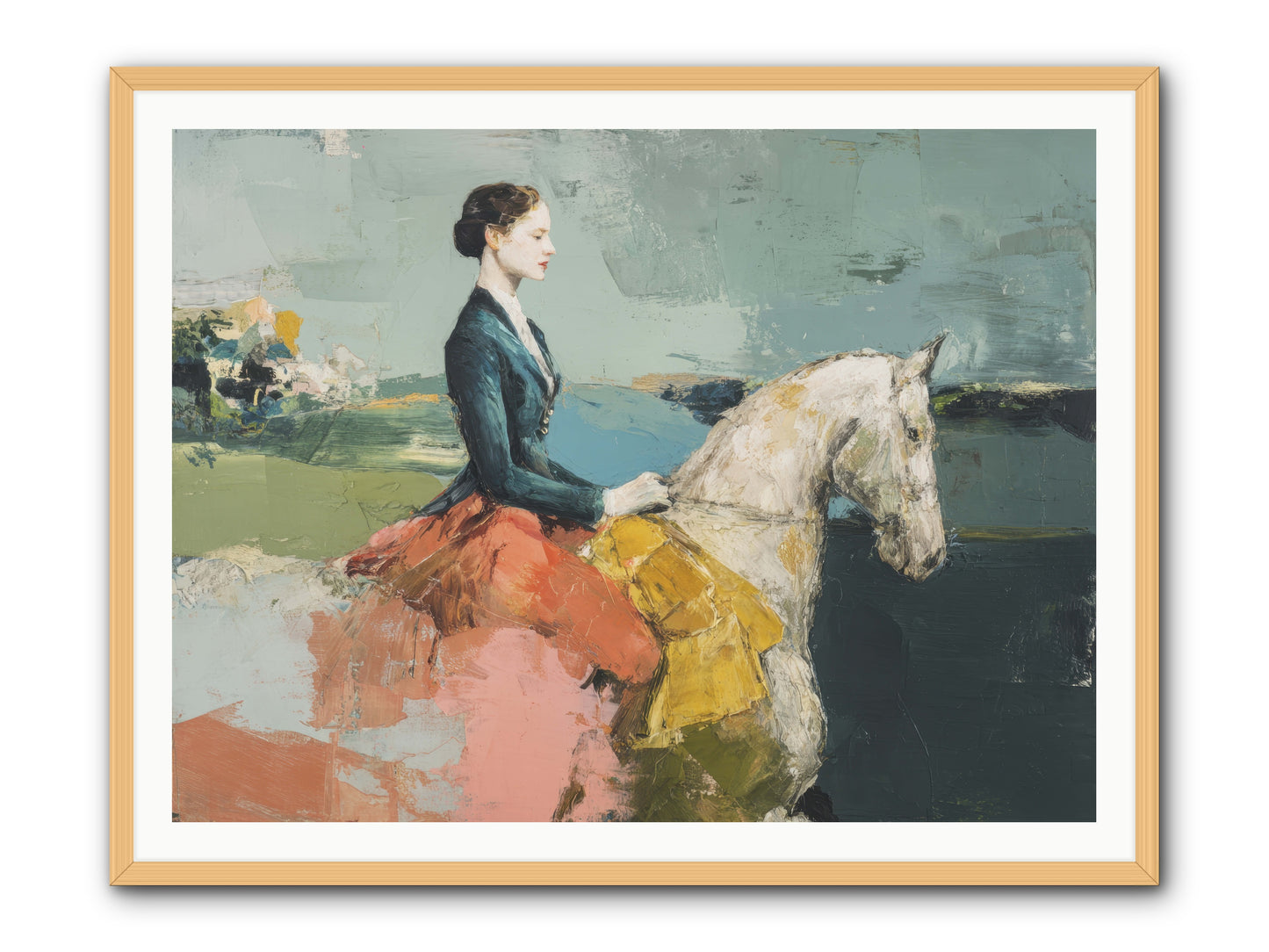 King of My Heart -- Framed Print - Natural 48x36