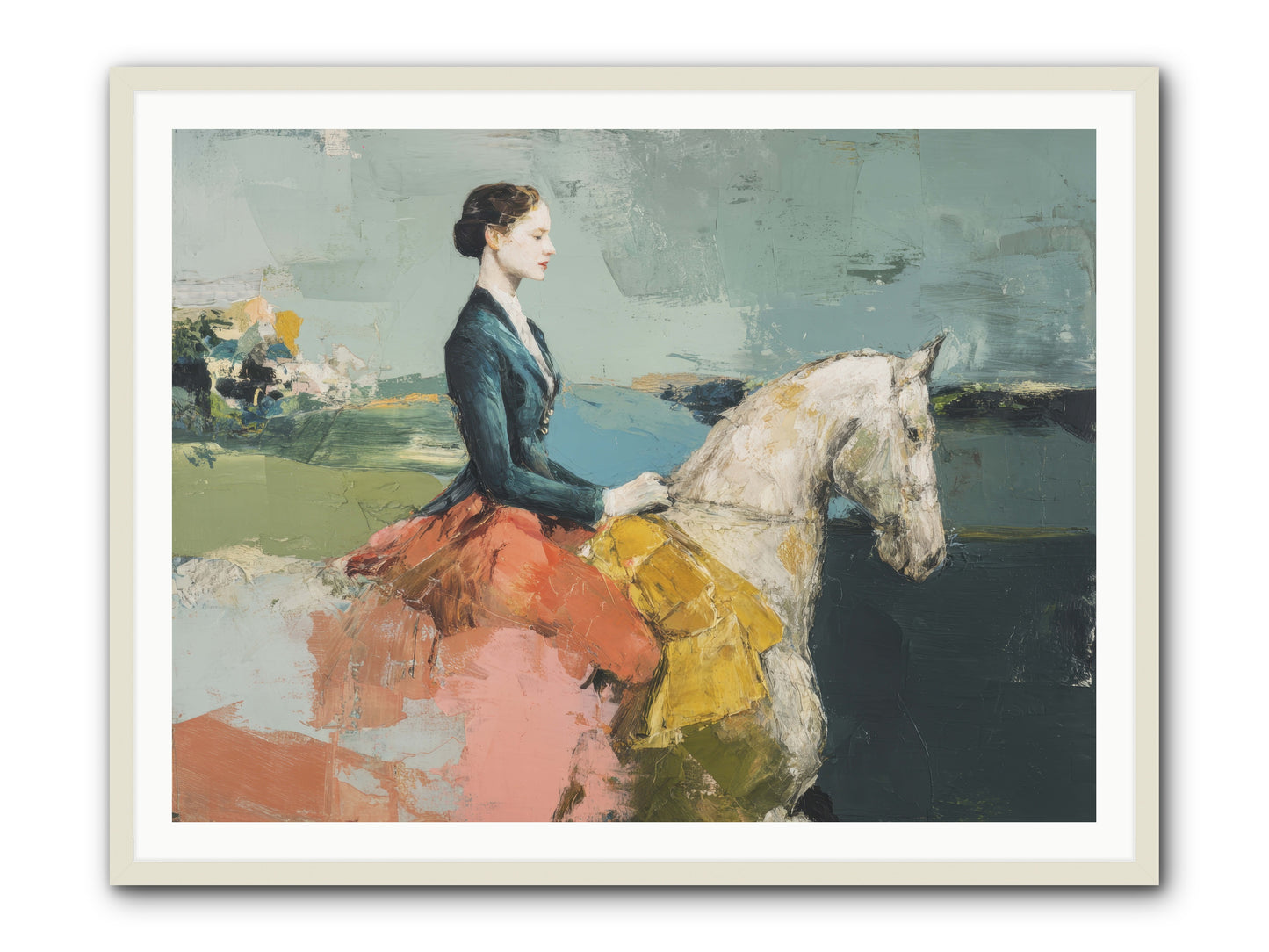 King of My Heart -- Framed Print - White 48x36