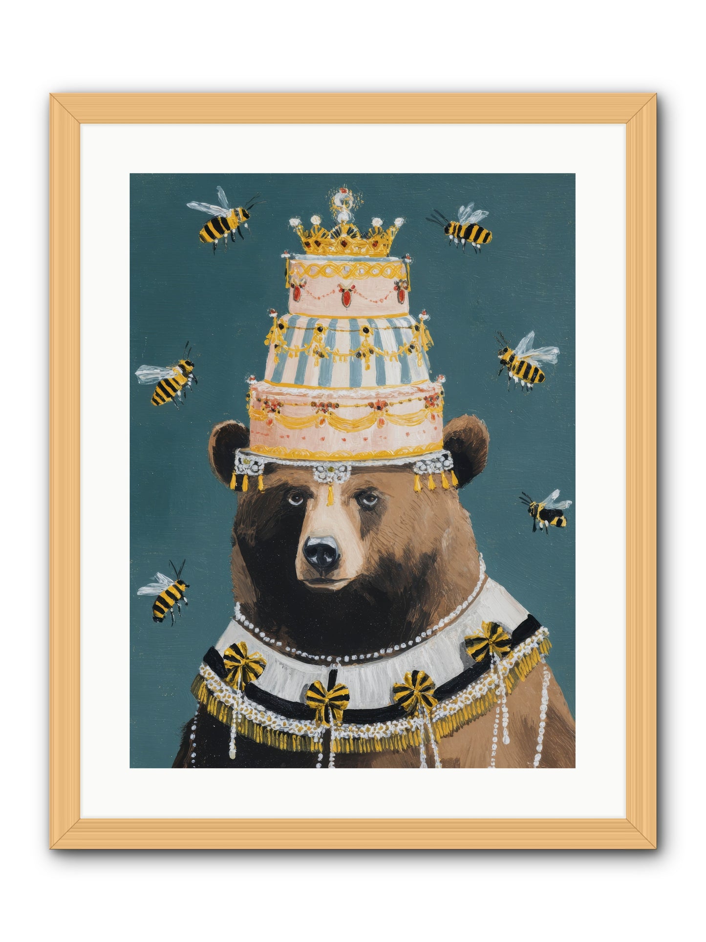 Kissed by Honeyed Time -- Framed Print - Natural 18x24