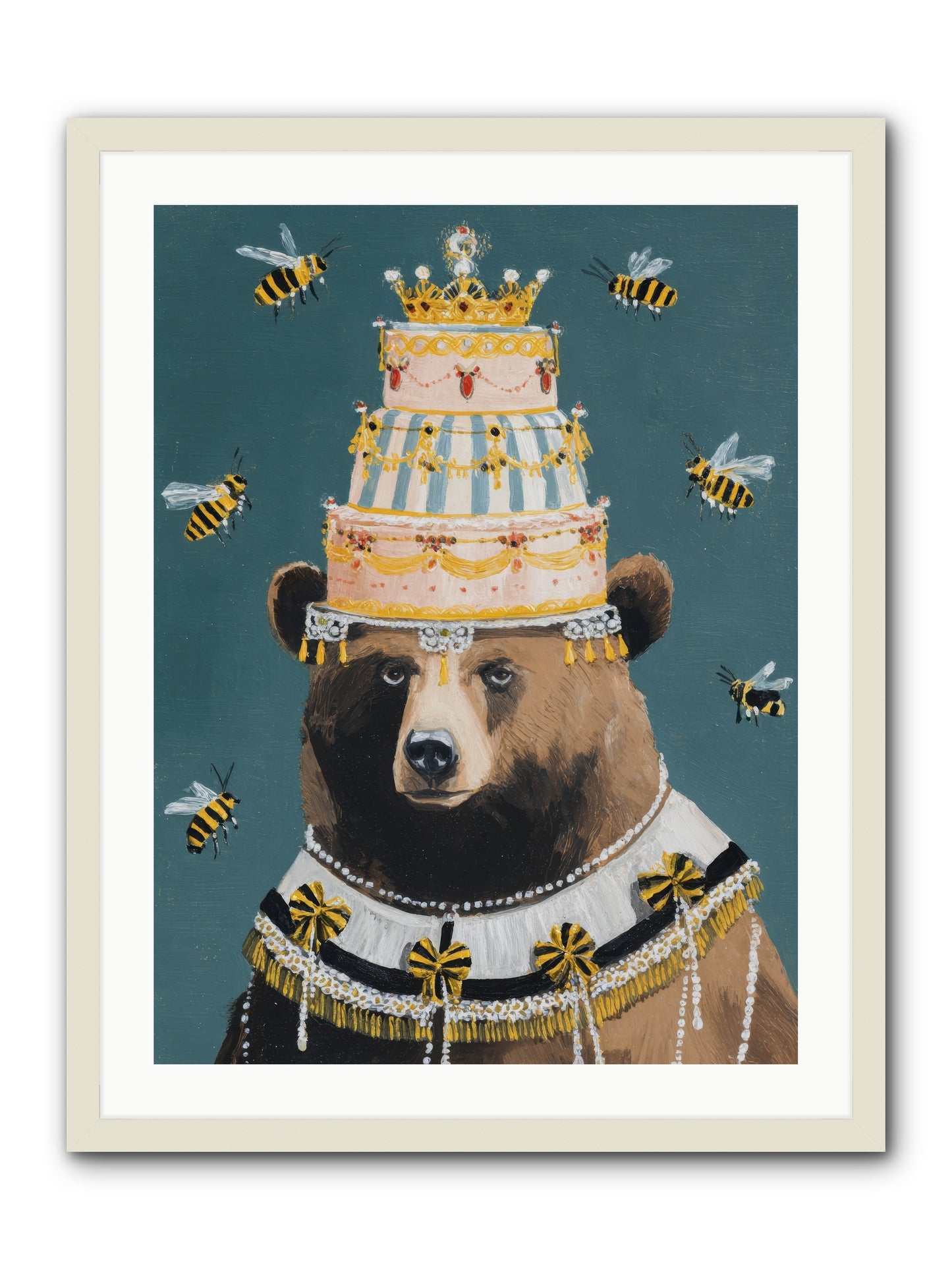 Kissed by Honeyed Time -- Framed Print - White 24x32