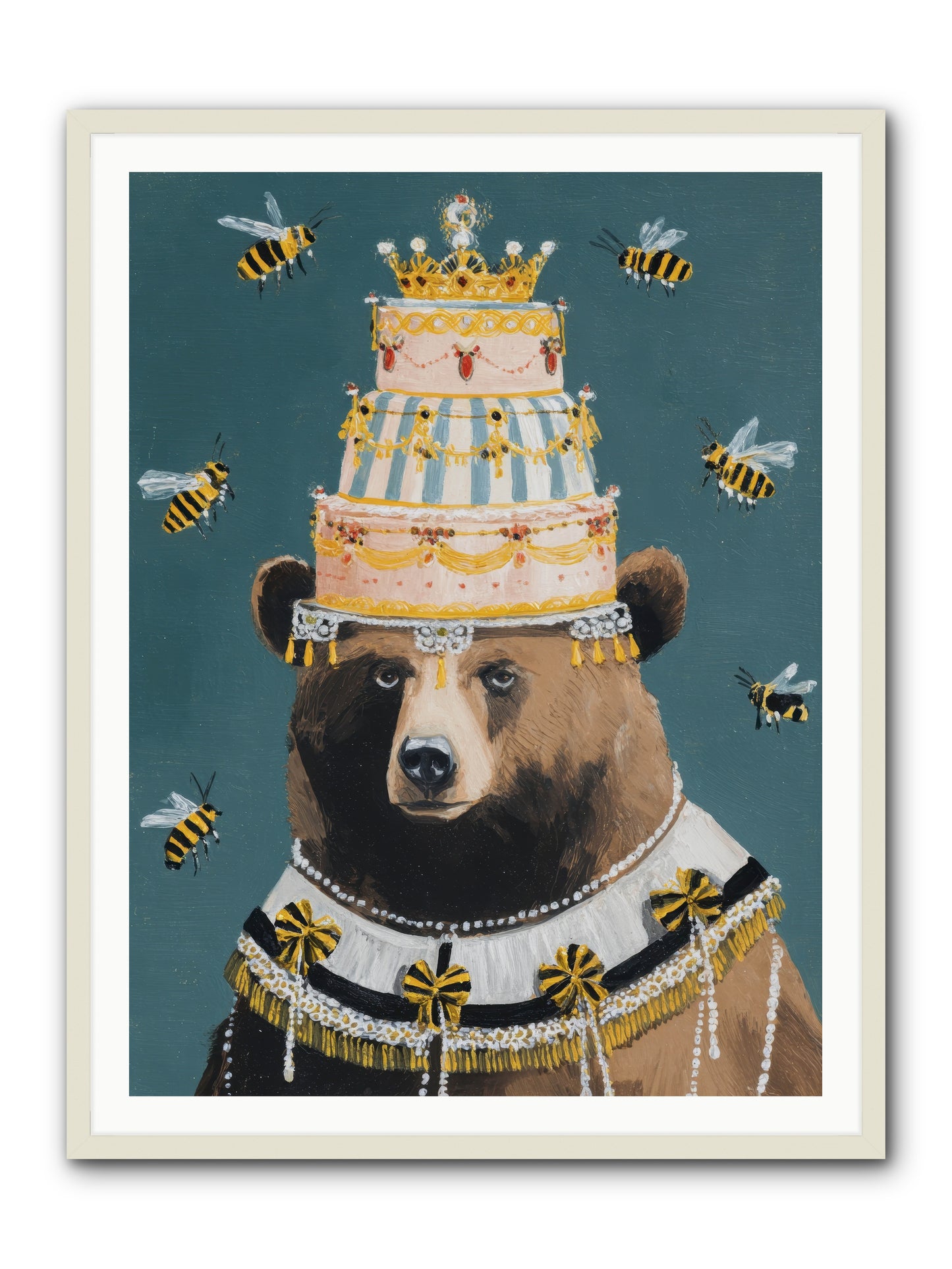 Kissed by Honeyed Time -- Framed Print - White 36x48