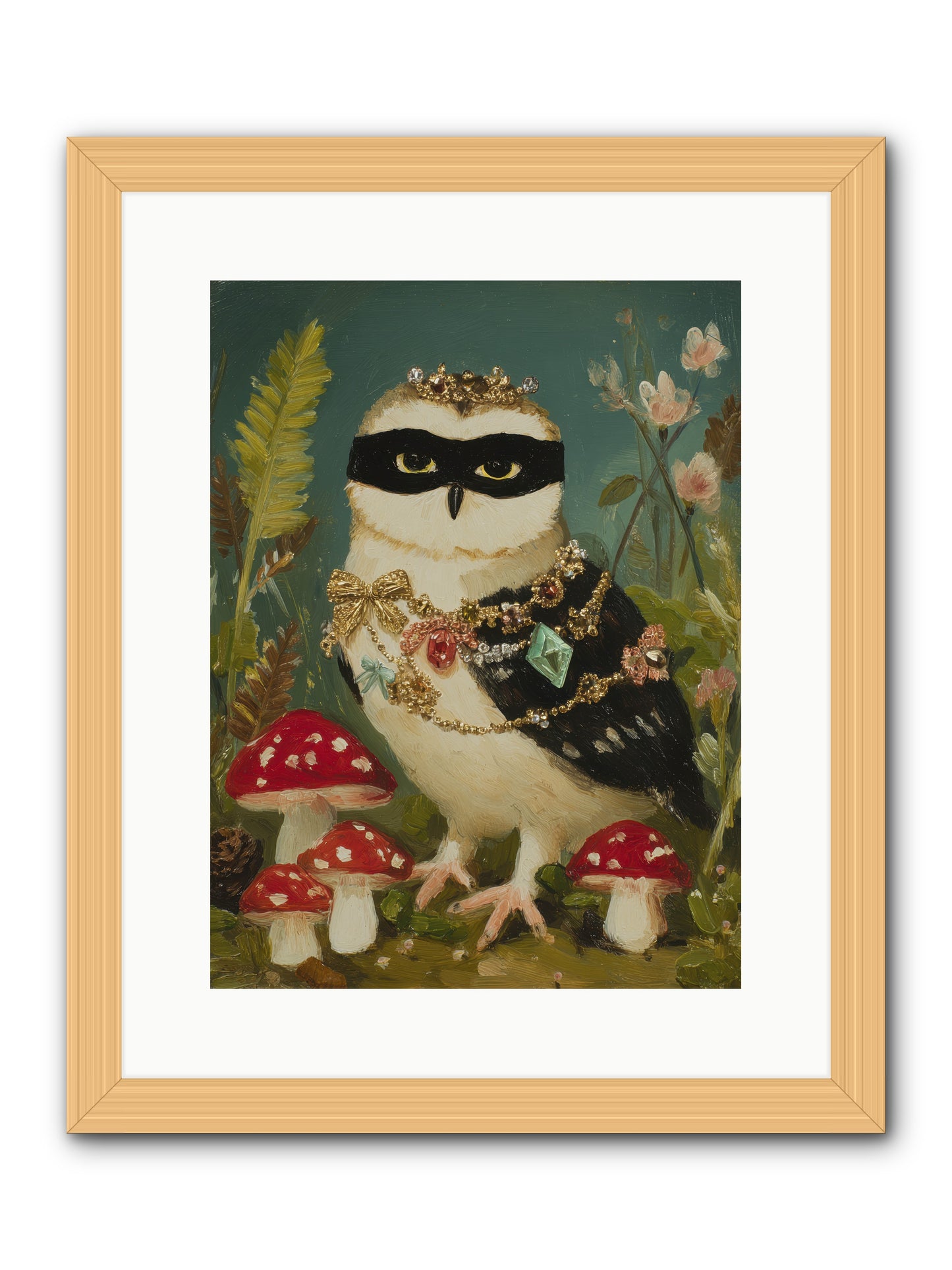Kissed by Moonlight -- Framed Print - Natural 12x16
