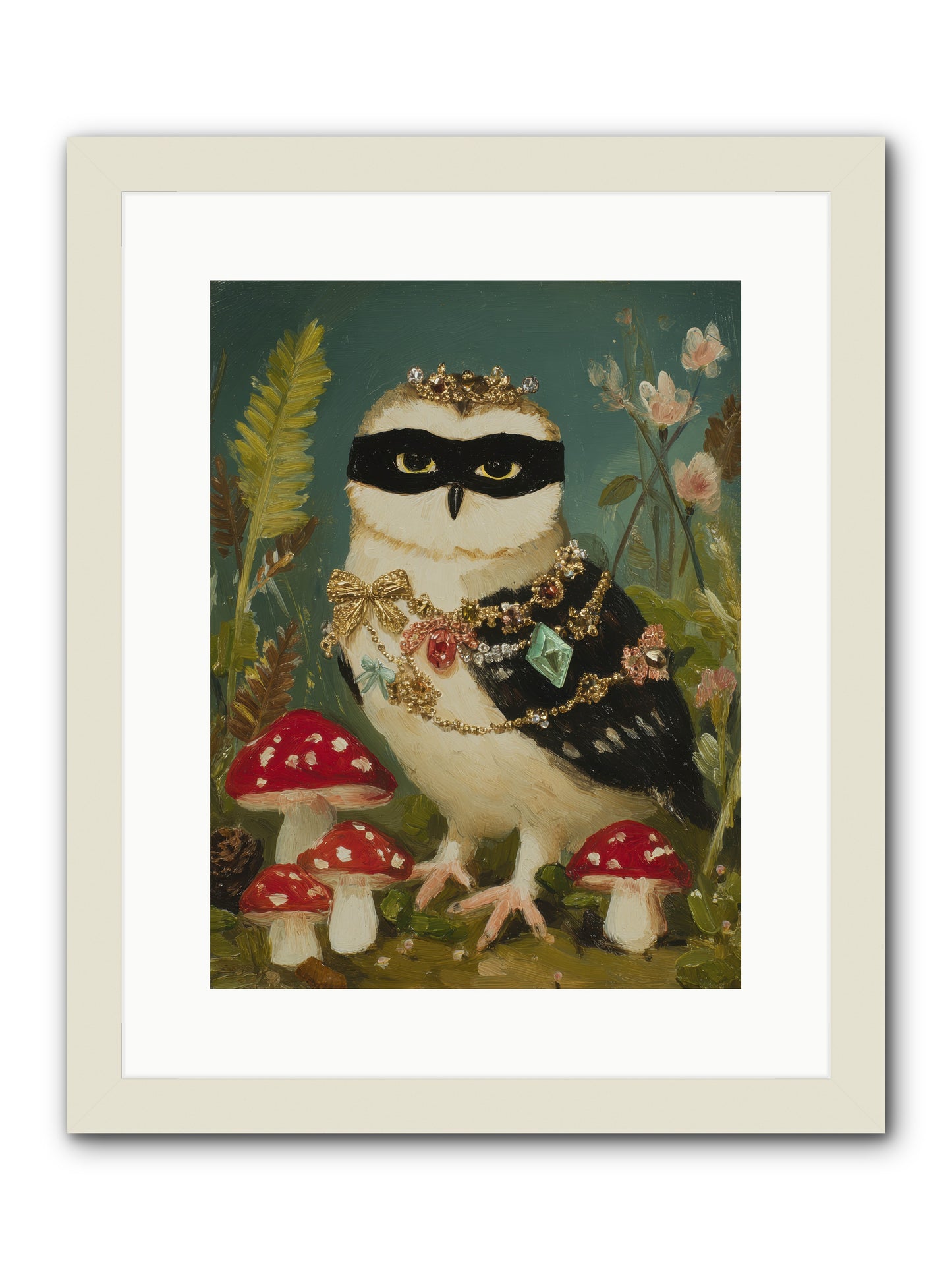 Kissed by Moonlight -- Framed Print - White 12x16