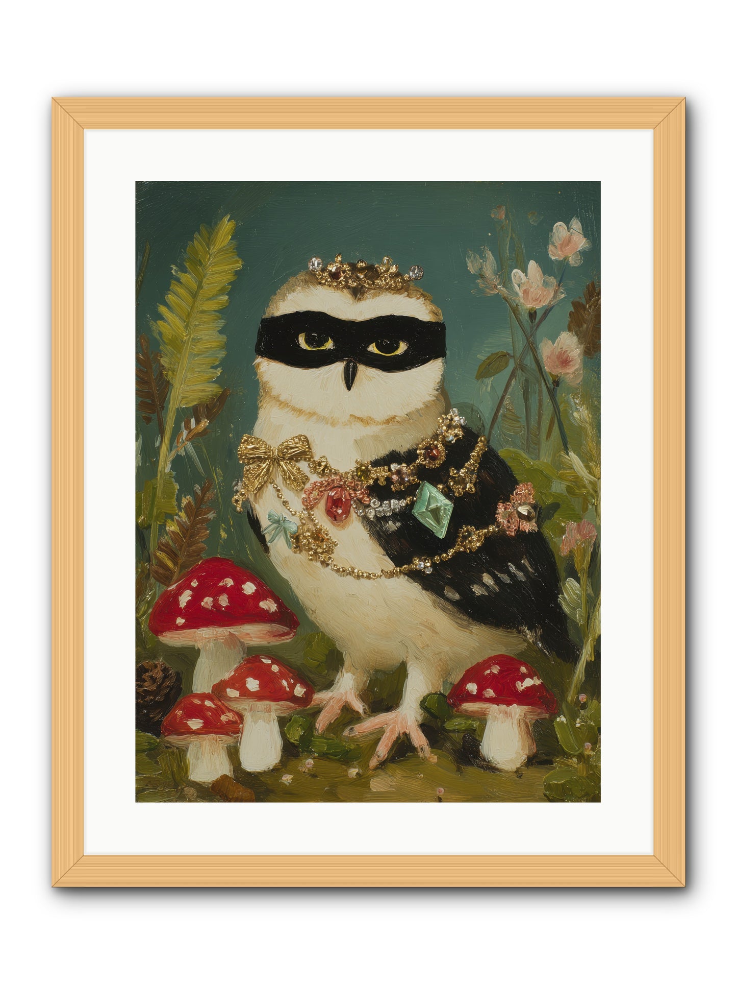 Kissed by Moonlight -- Framed Print - Natural 18x24