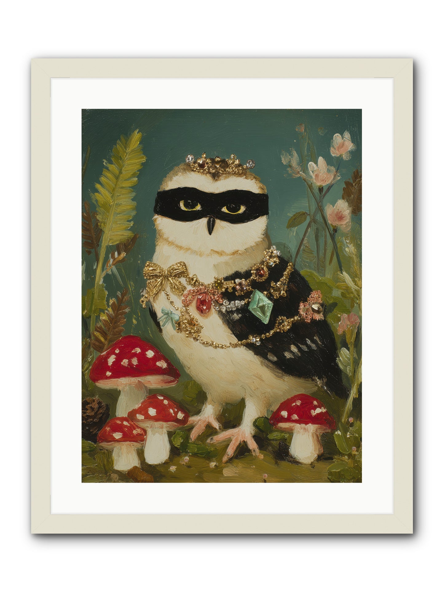 Kissed by Moonlight -- Framed Print - White 18x24