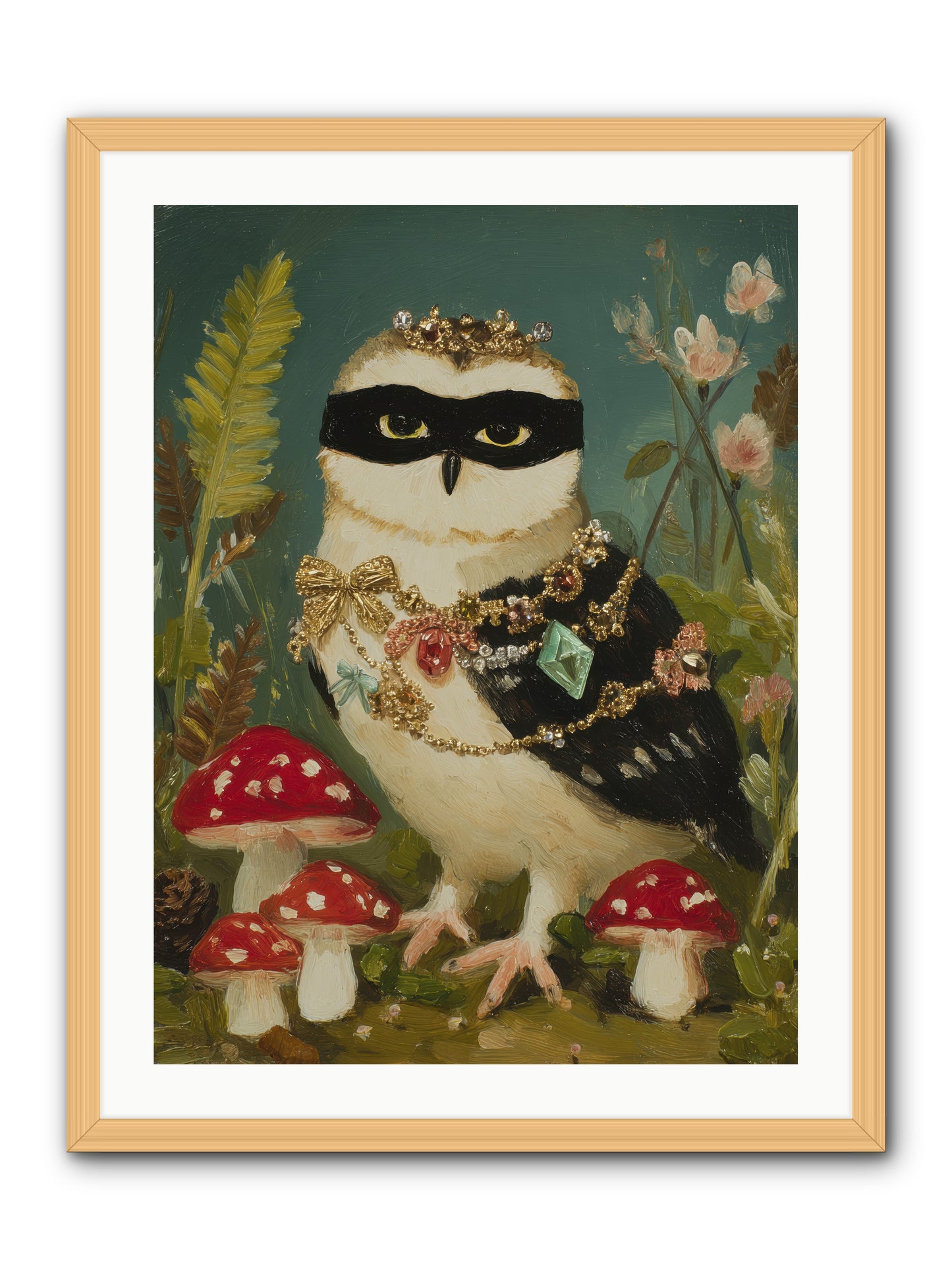 Kissed by Moonlight -- Framed Print - Natural 24x32