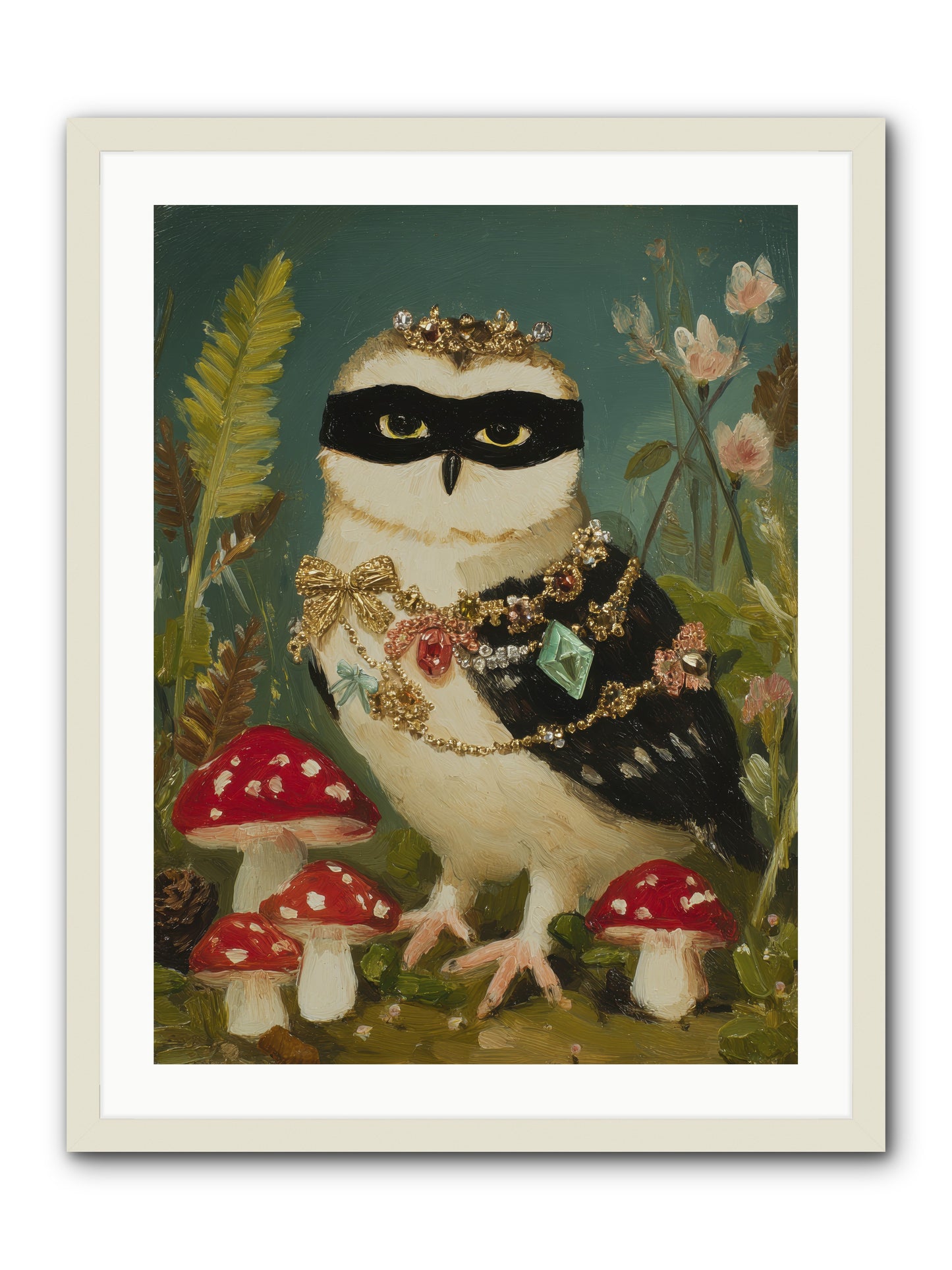Kissed by Moonlight -- Framed Print - White 24x32