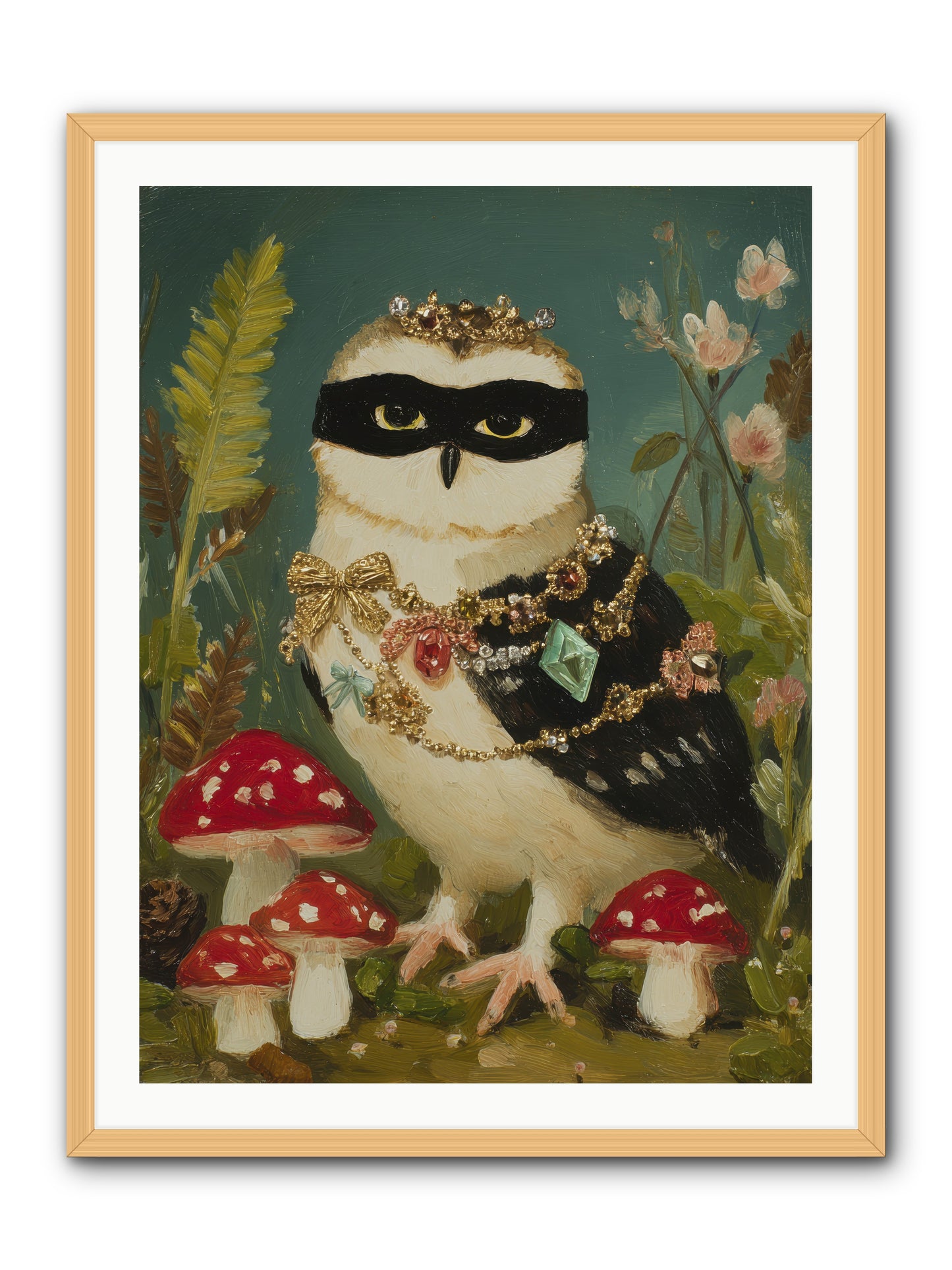 Kissed by Moonlight -- Framed Print - Natural 30x40