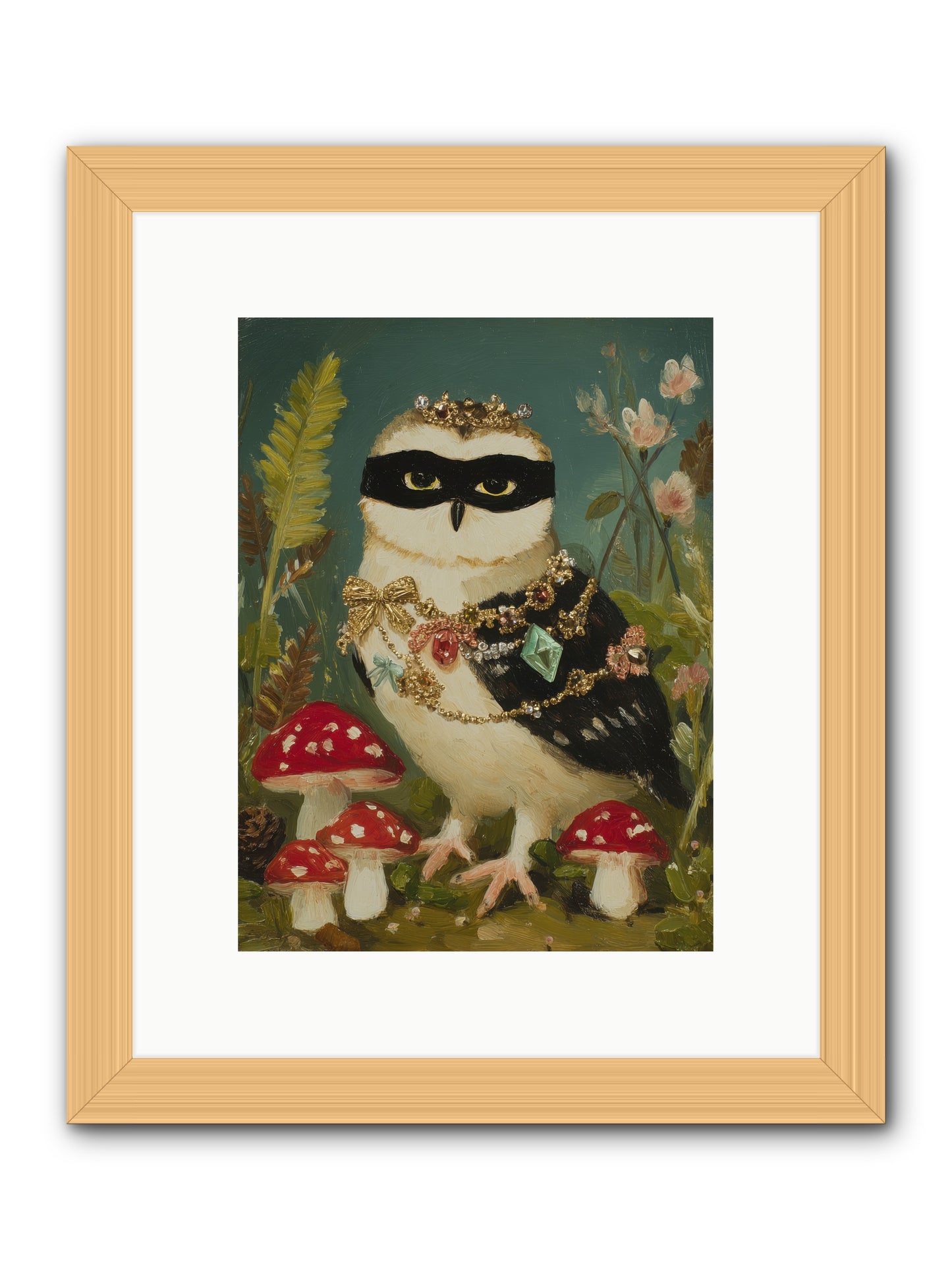 Kissed by Moonlight -- Framed Print - Natural 9x12