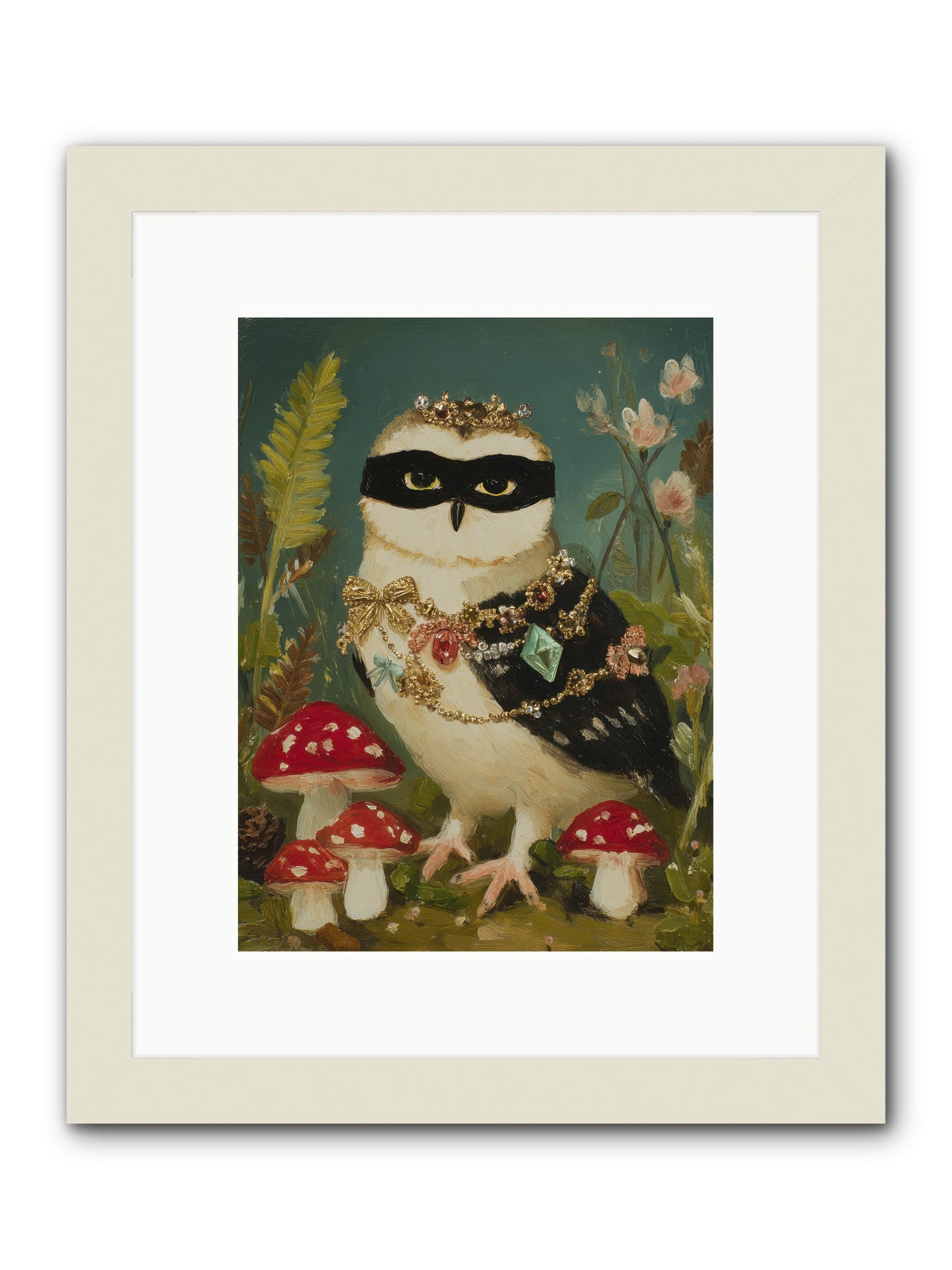 Kissed by Moonlight -- Framed Print - White 9x12