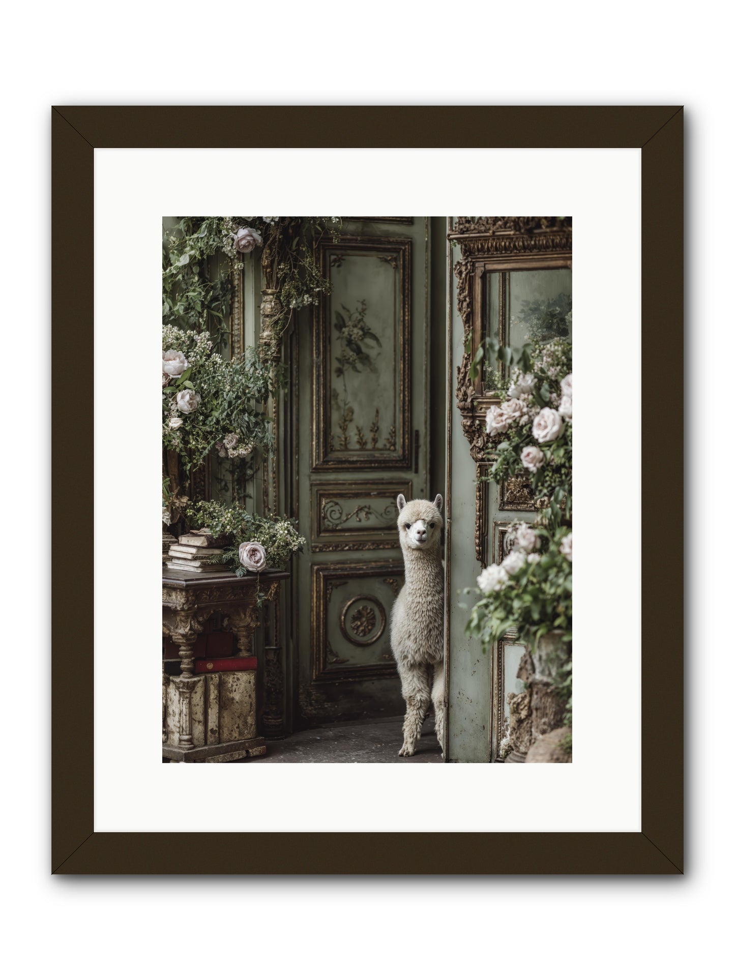 Kissed with stars -- Framed Print - Black 12x16