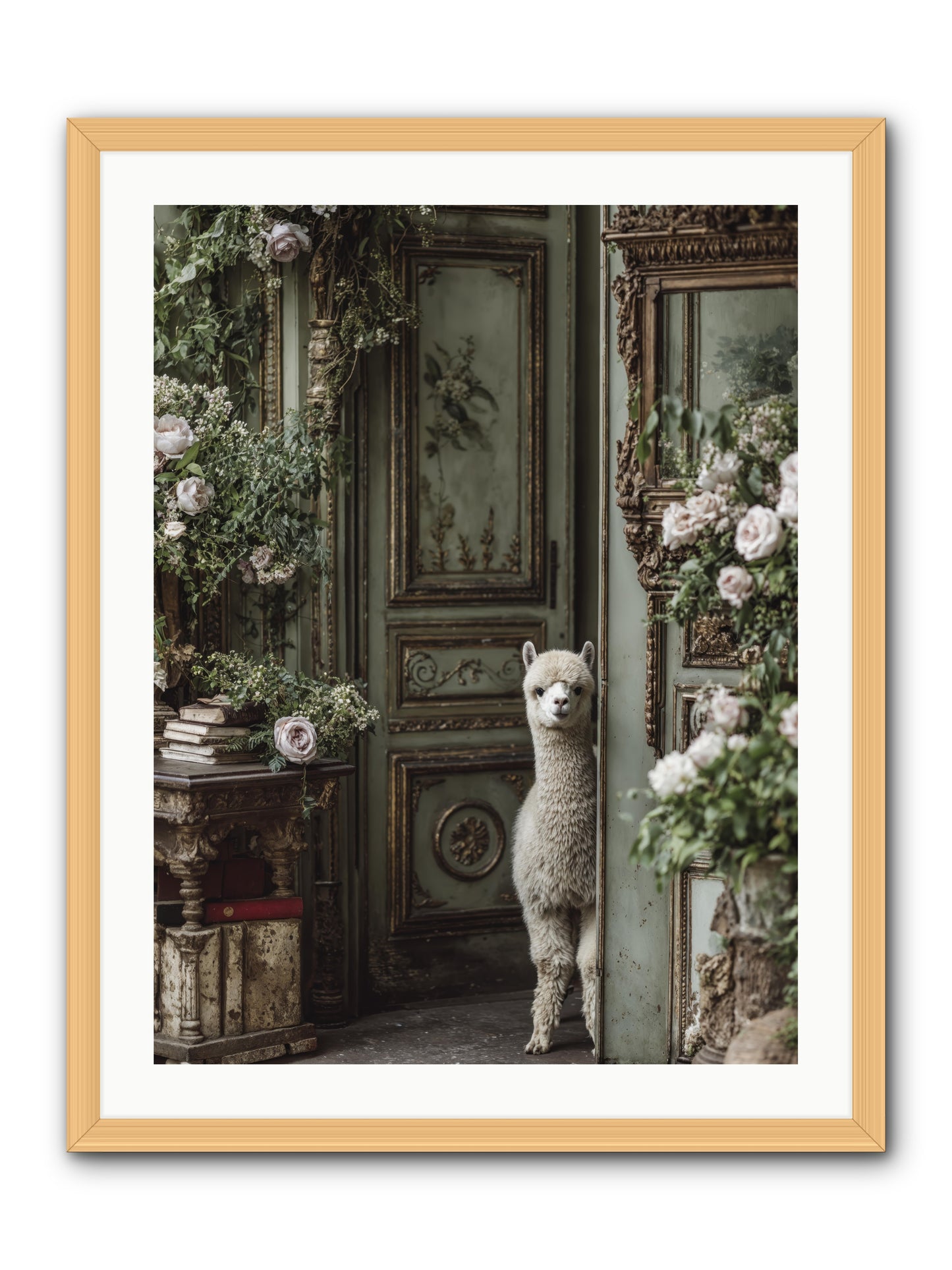 Kissed with stars -- Framed Print - Natural 24x32