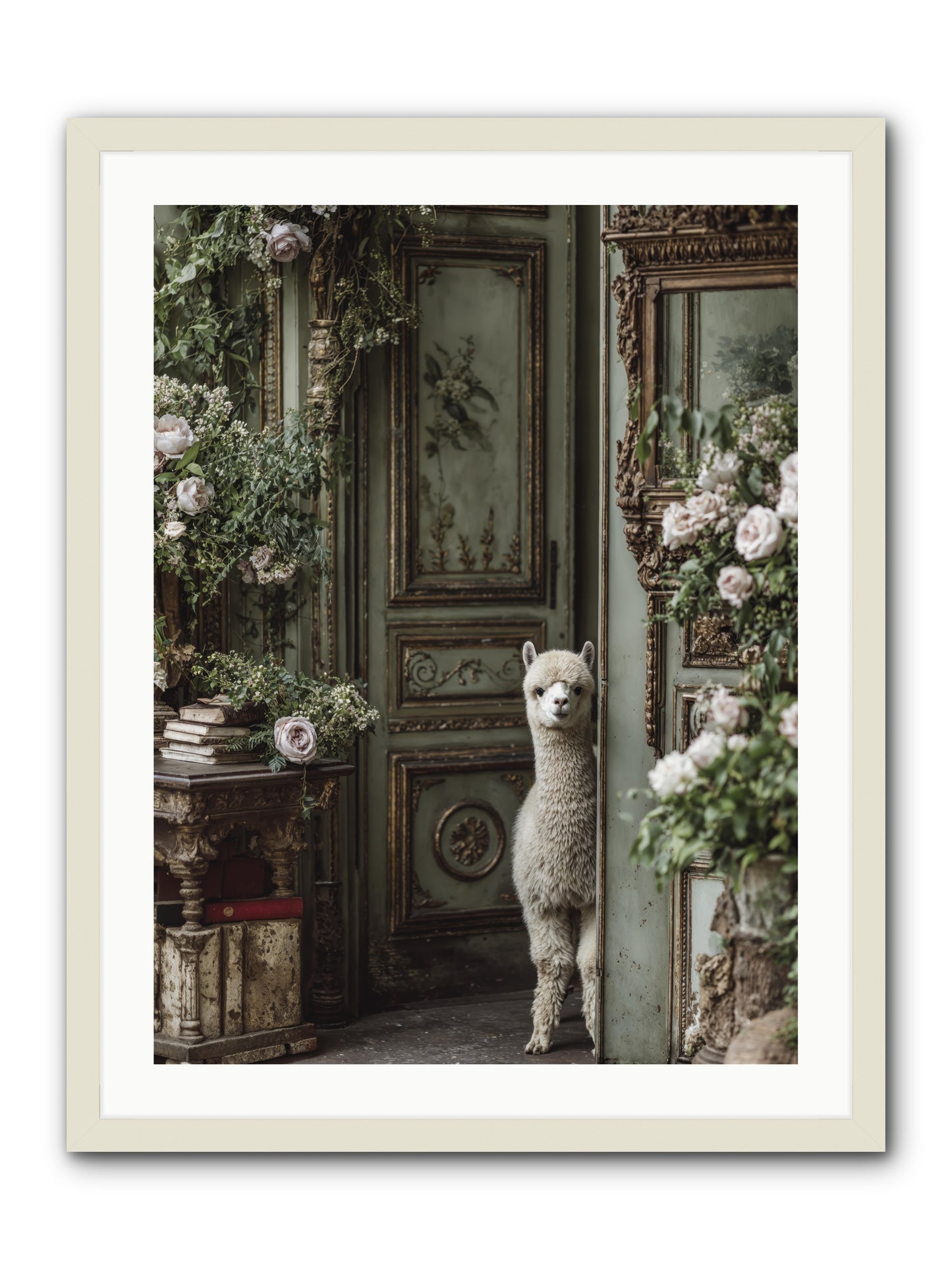 Kissed with stars -- Framed Print - White 24x32