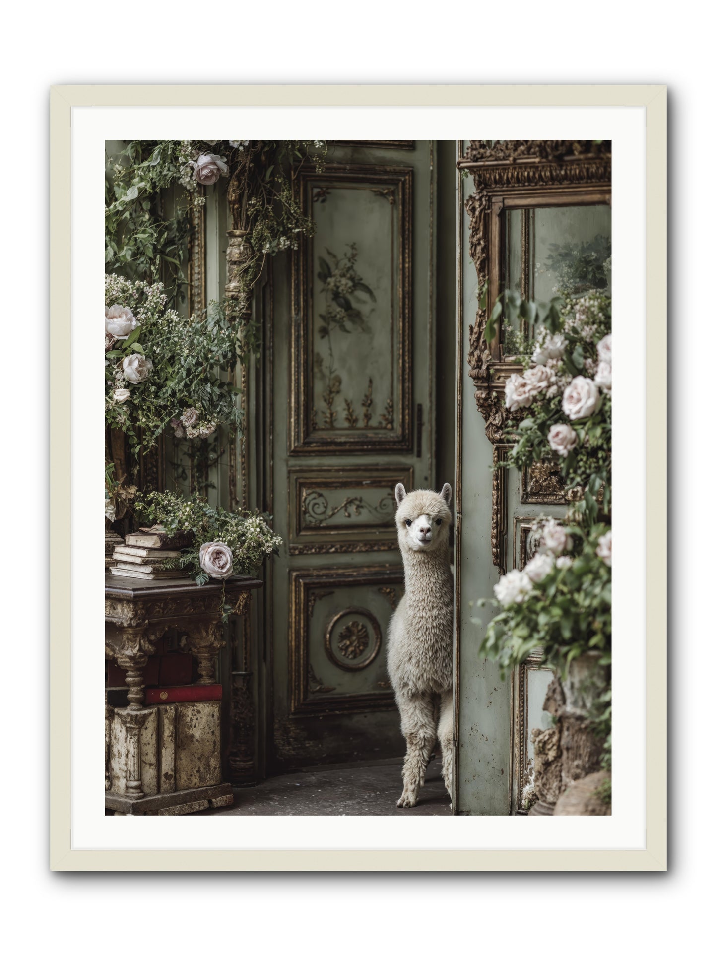 Kissed with stars -- Framed Print - White 30x40
