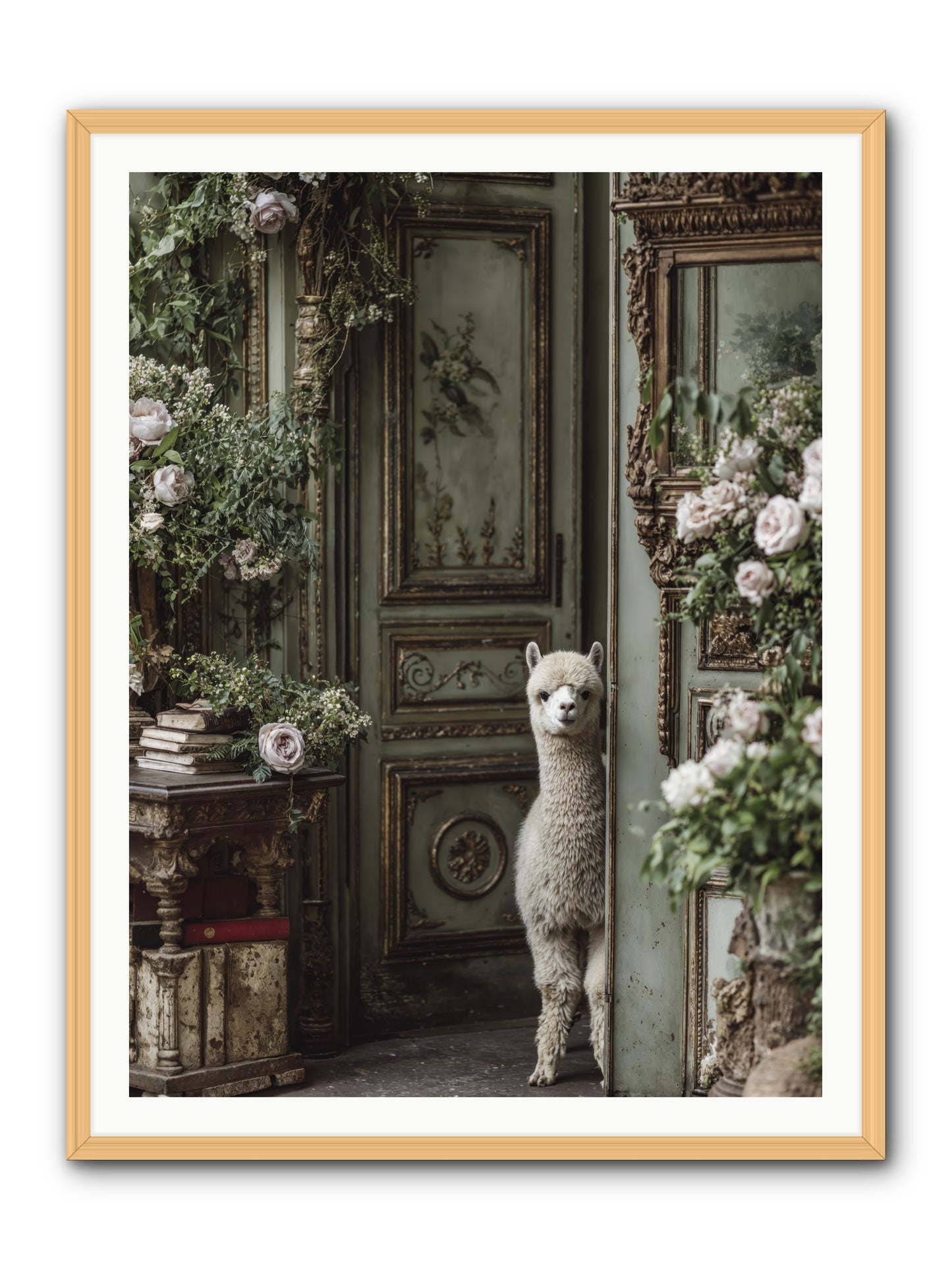 Kissed with stars -- Framed Print - Natural 36x48
