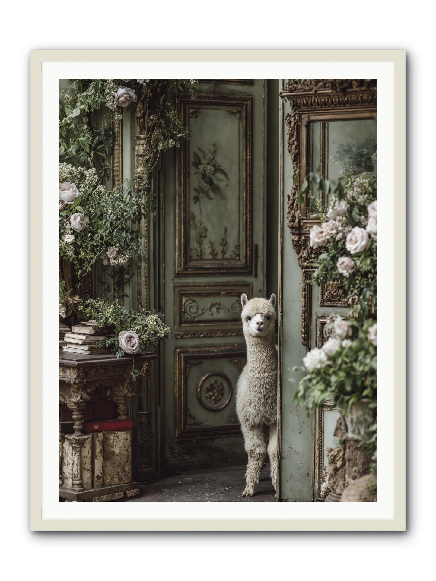 Kissed with stars -- Framed Print - White 36x48