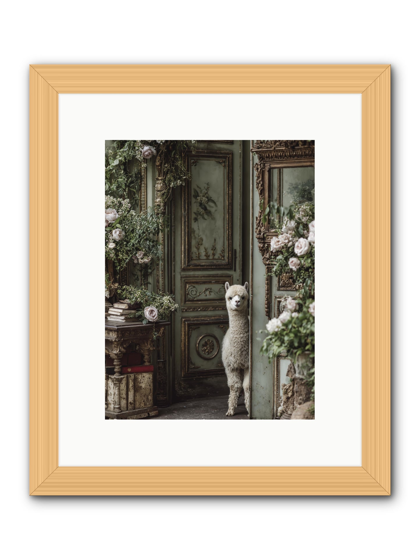 Kissed with stars -- Framed Print - Natural 9x12