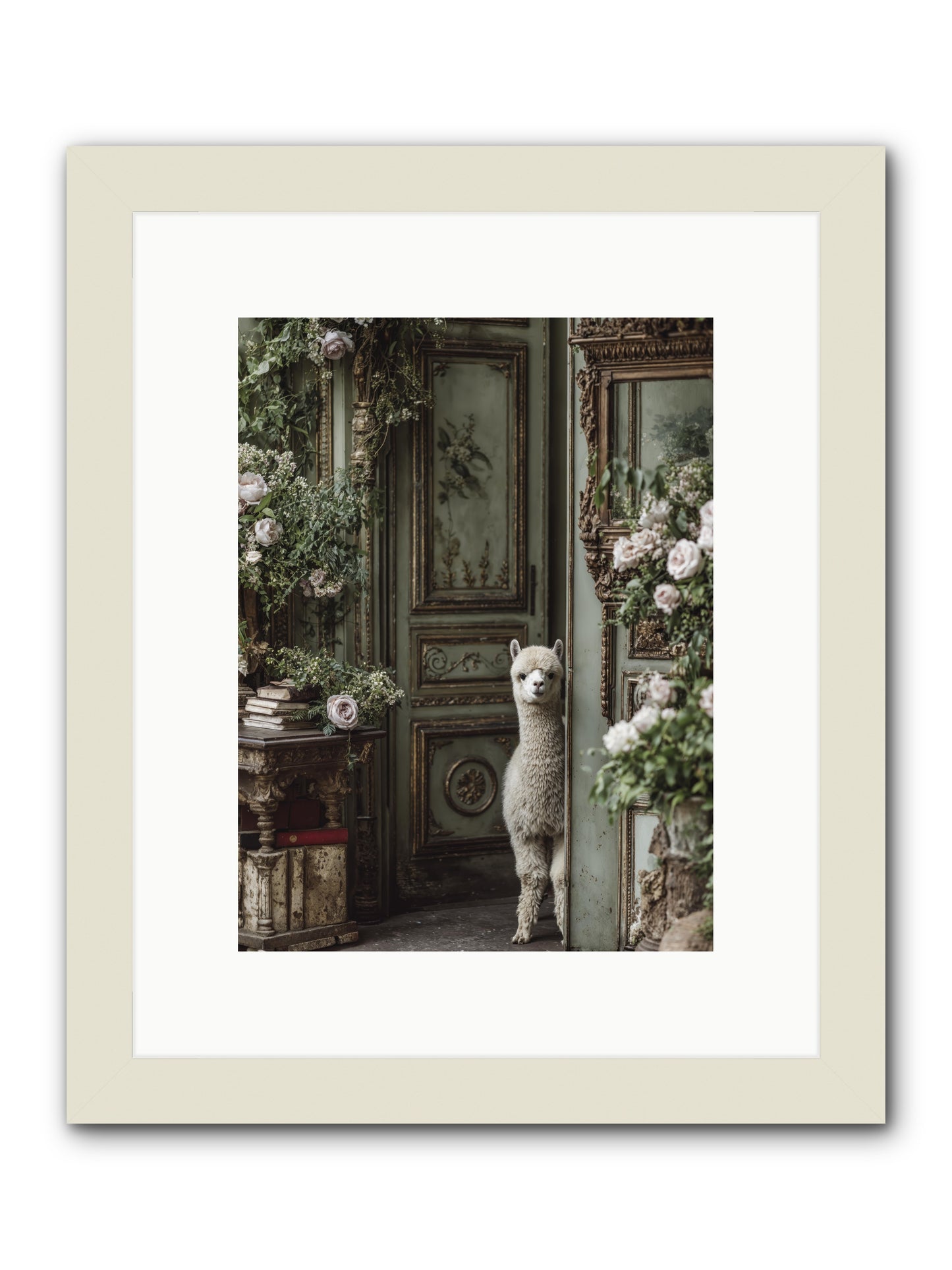 Kissed with stars -- Framed Print - White 9x12