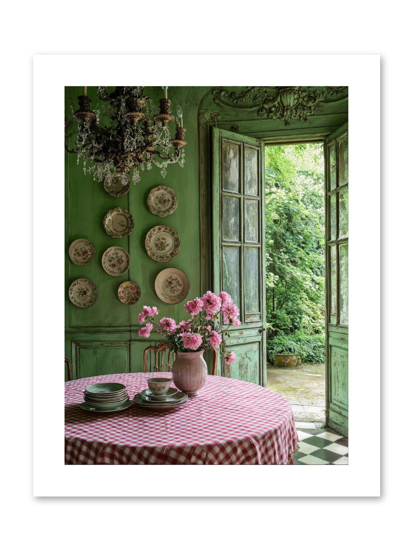 Kitchen Of Gathered Dreams -- Loose Canvas Print 9x12