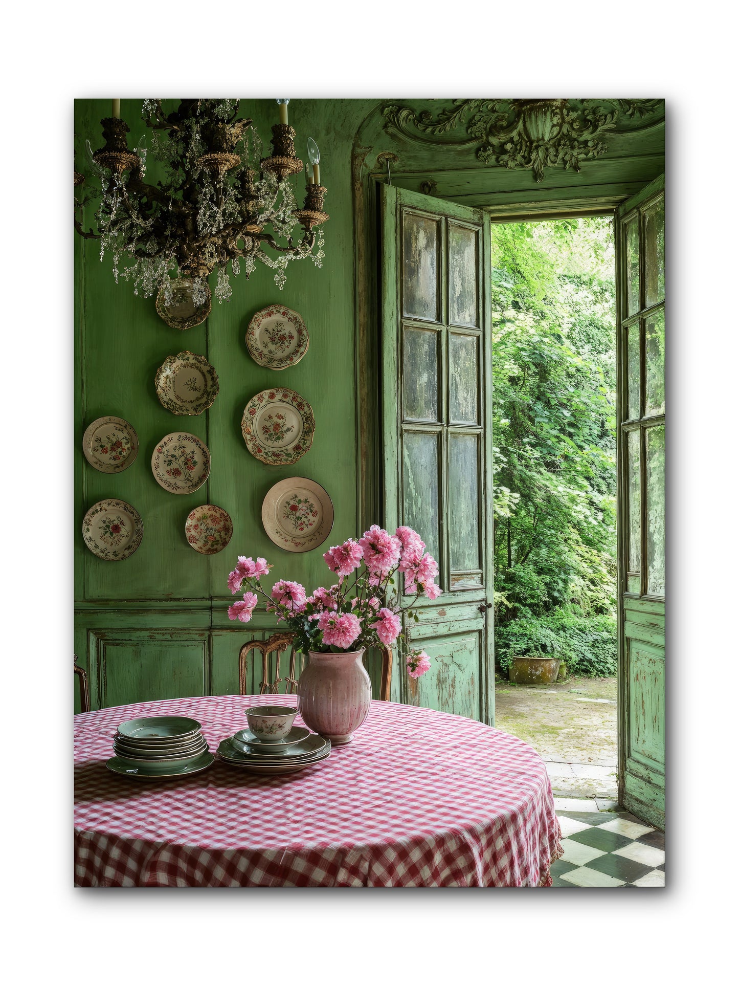 Kitchen Of Gathered Dreams -- Wrapped Canvas 9x12