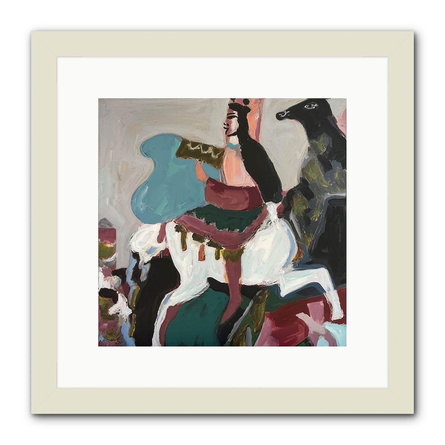 Kolten -- Framed Print - White 12x12