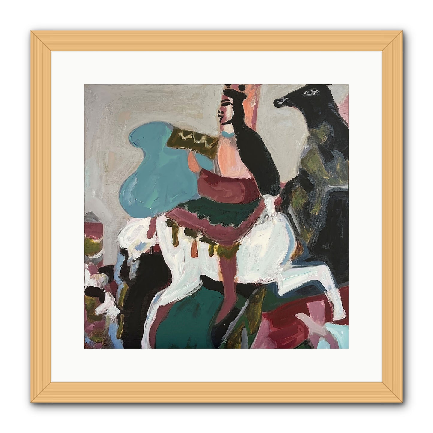 Kolten -- Framed Print - Natural 16x16
