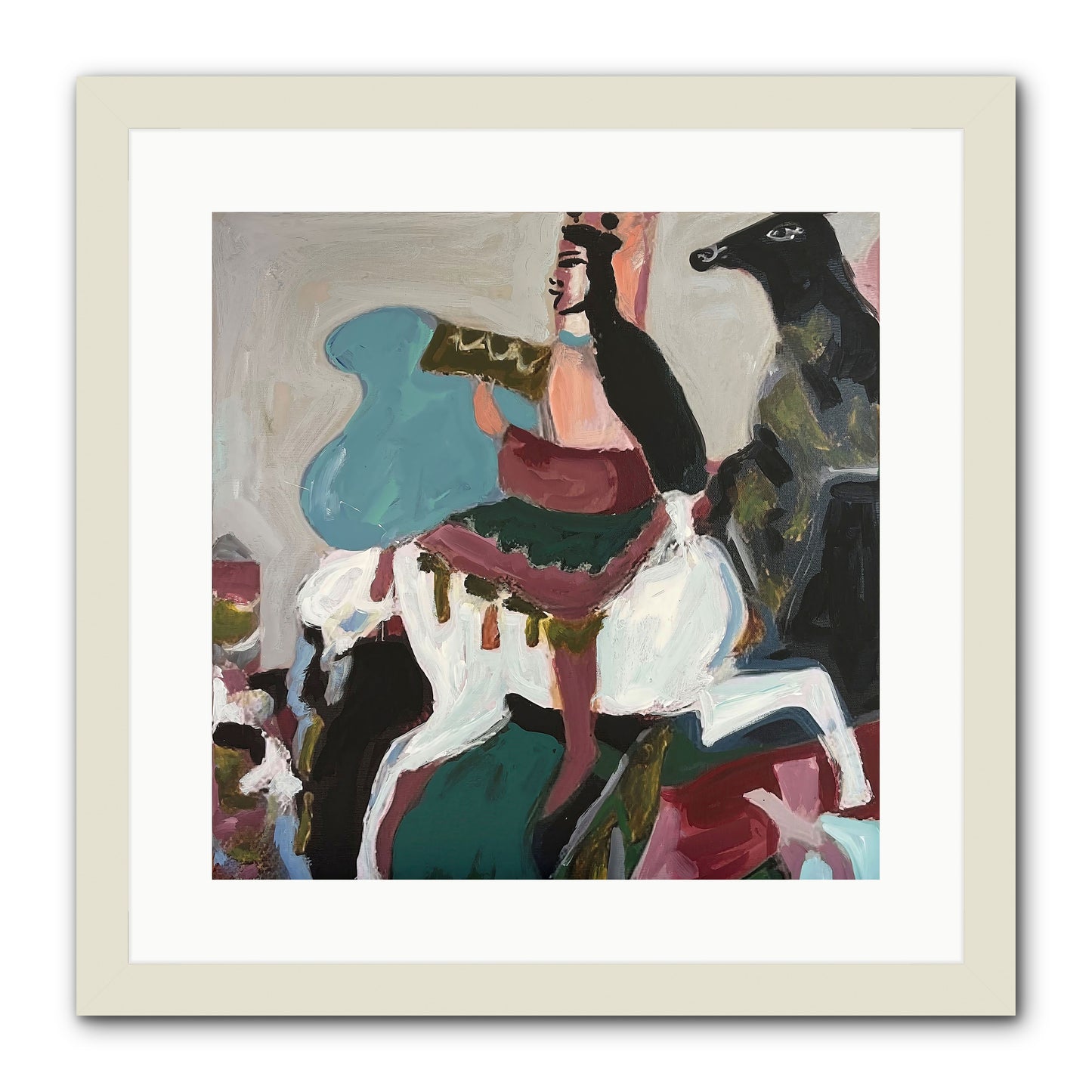 Kolten -- Framed Print - White 16x16