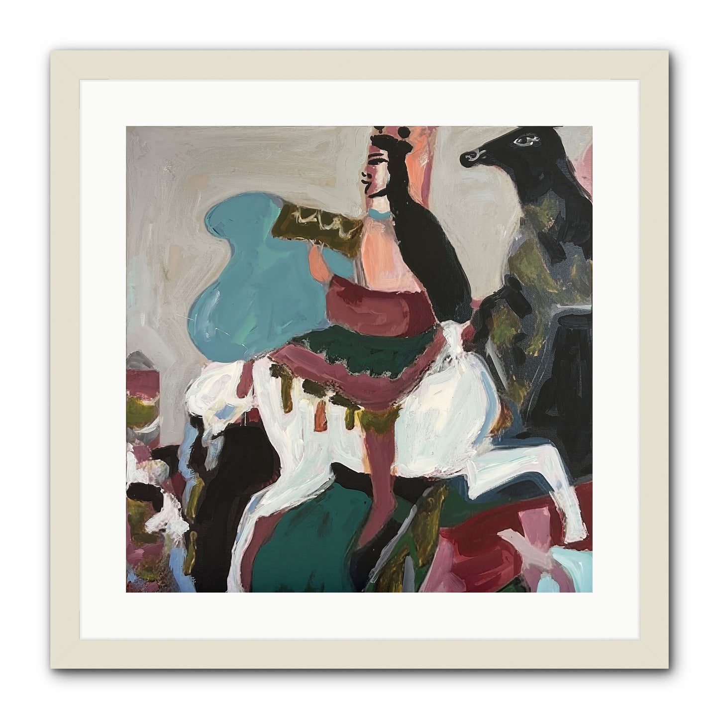 Kolten -- Framed Print - White 20x20