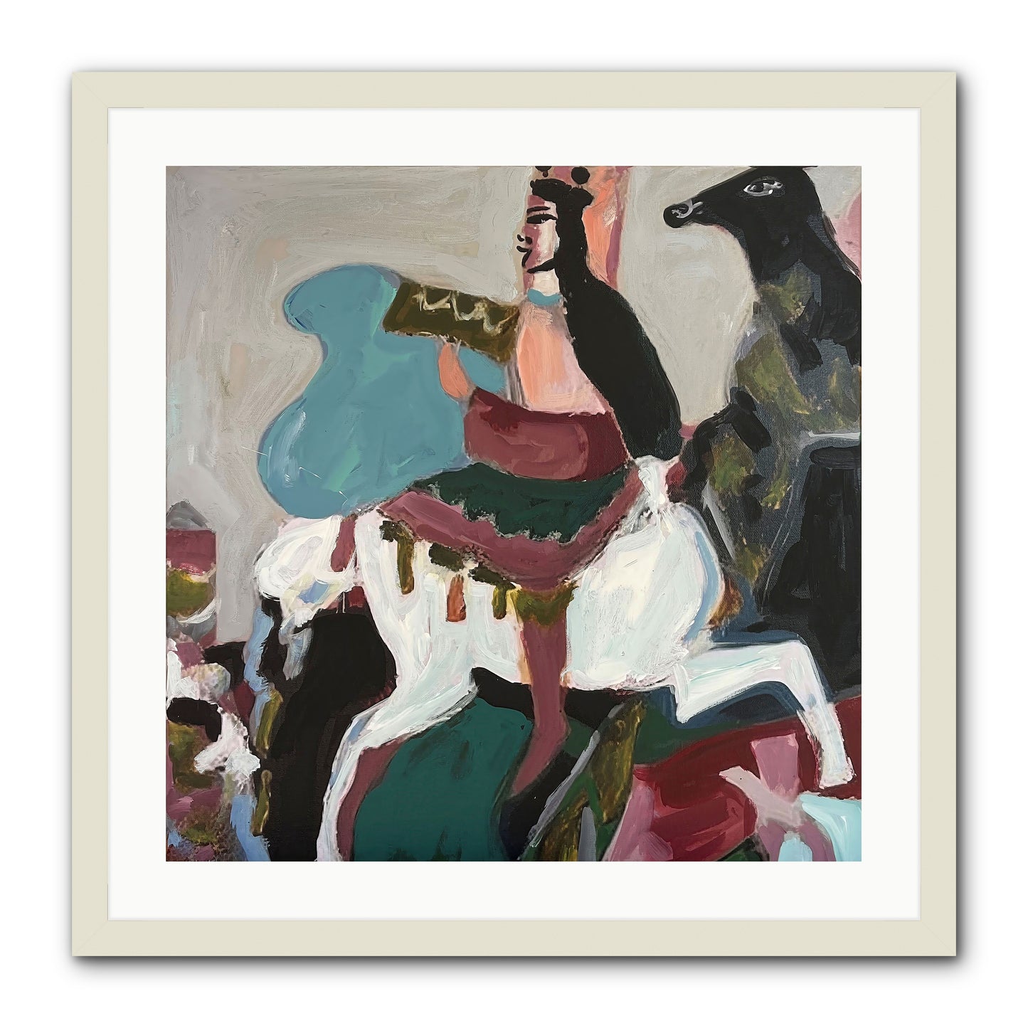 Kolten -- Framed Print - White 24x24