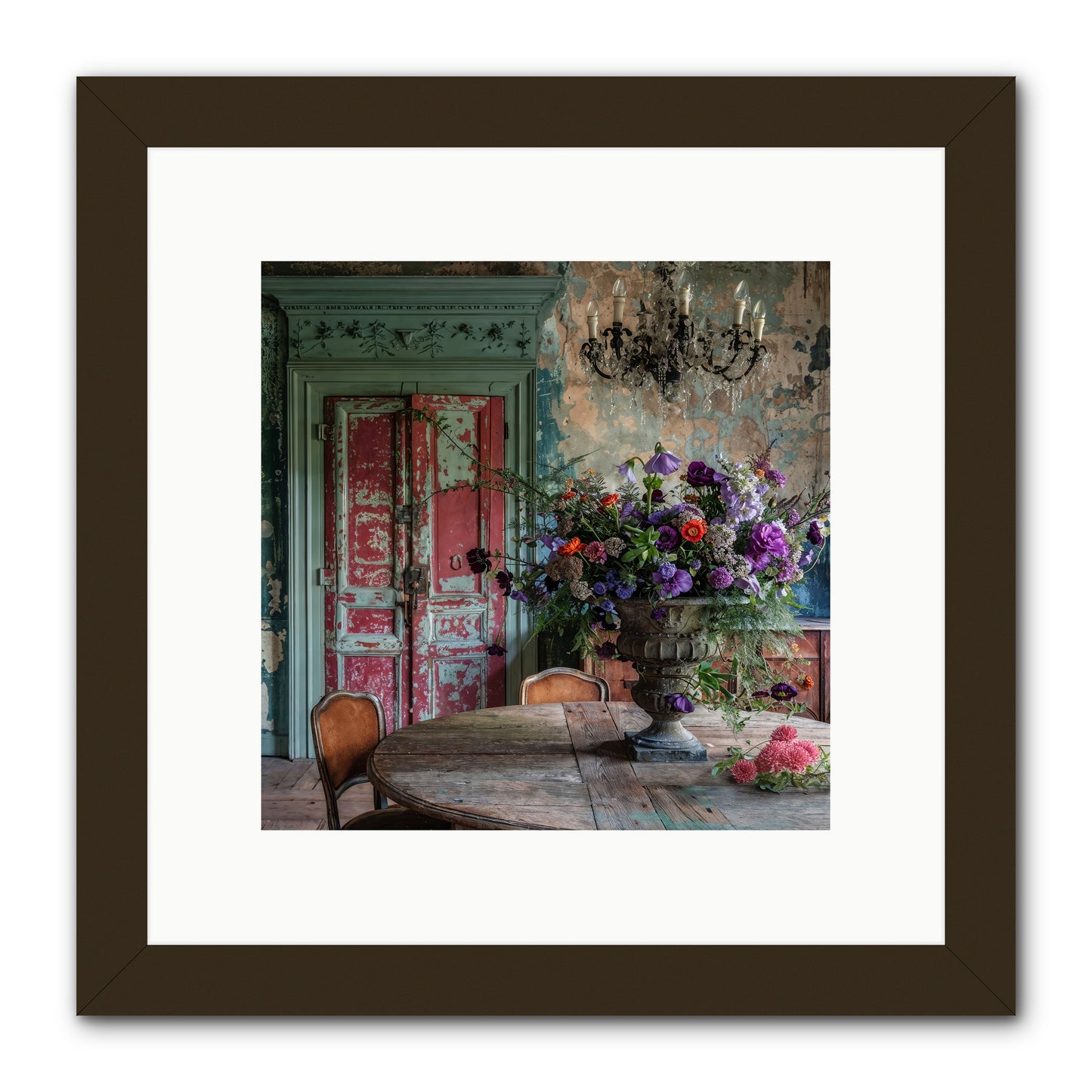LAVENDER TWILIGHT -- Framed Print - Black 10x10