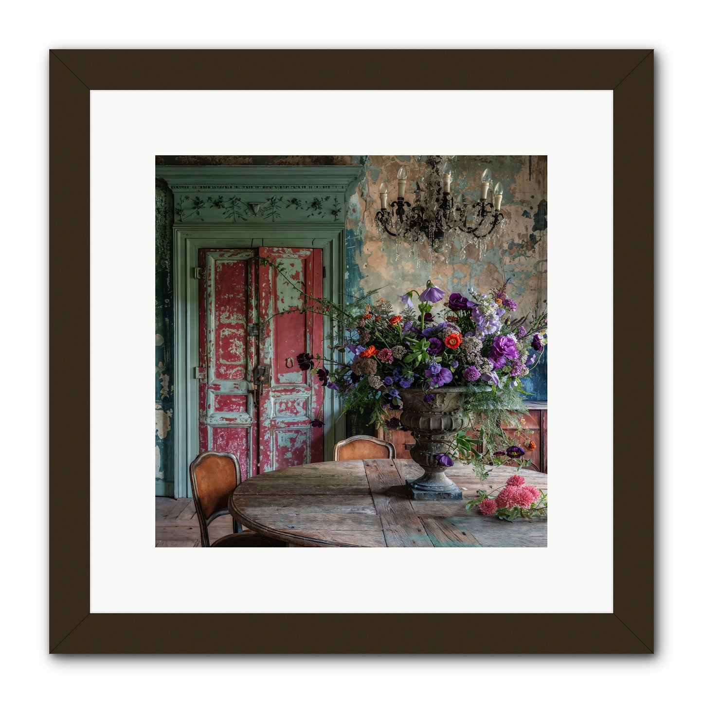 LAVENDER TWILIGHT -- Framed Print - Black 12x12